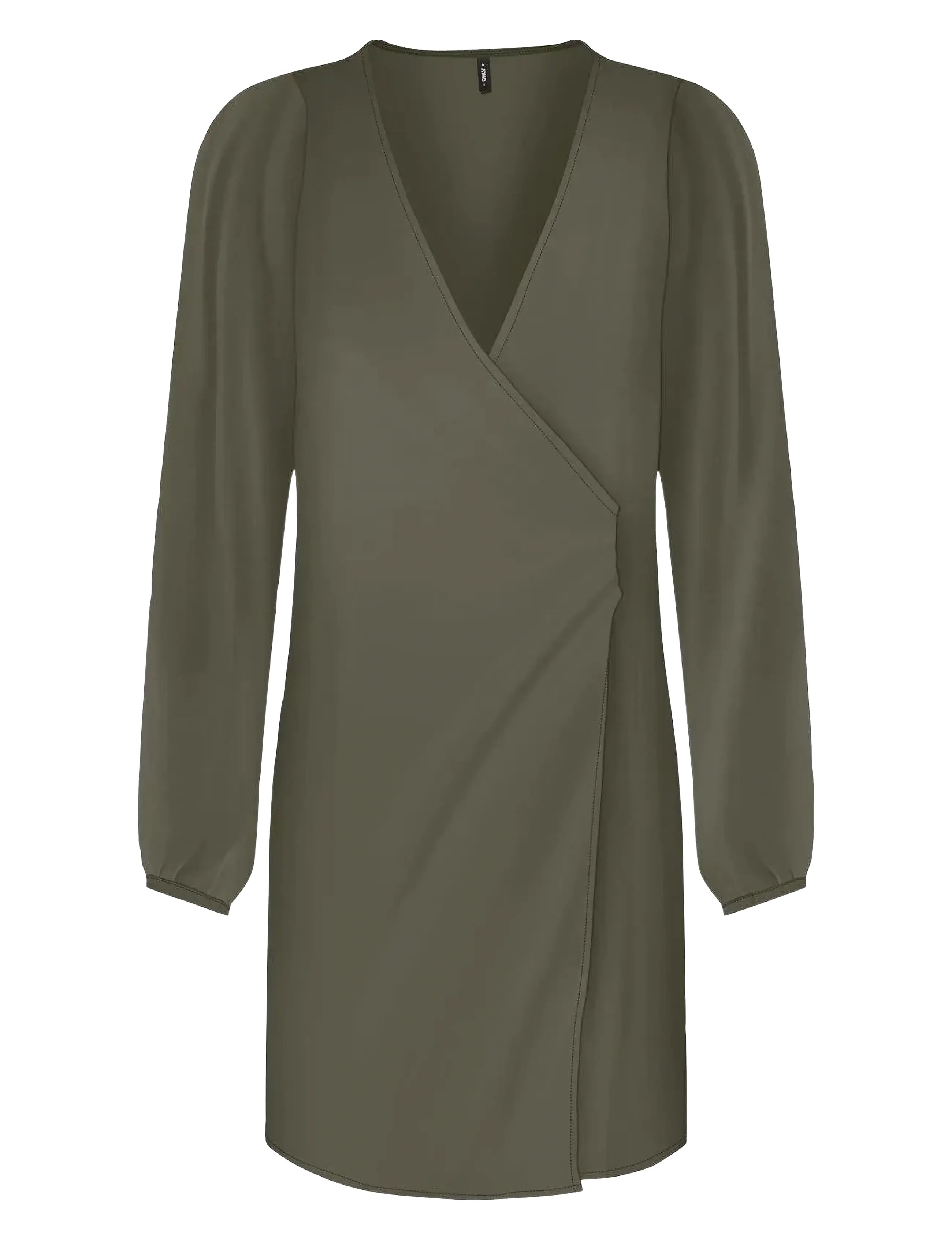 ONLY ONLALMA LIFE VIS L/S GINA DRESS SOLID - Omlottklänning - KALAMATA / green