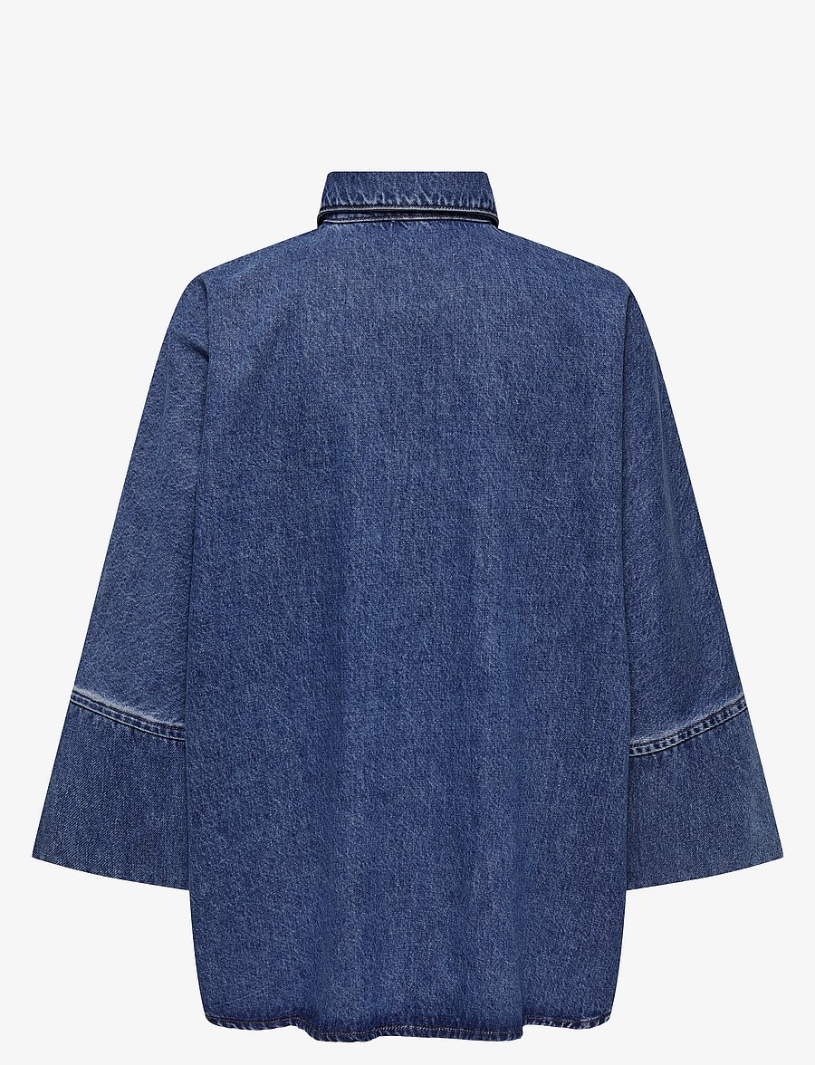 ONLY - ONLGRACE 3/4 DNM SHIRT CRO NOOS - jeanshemden - medium blue denim - 2