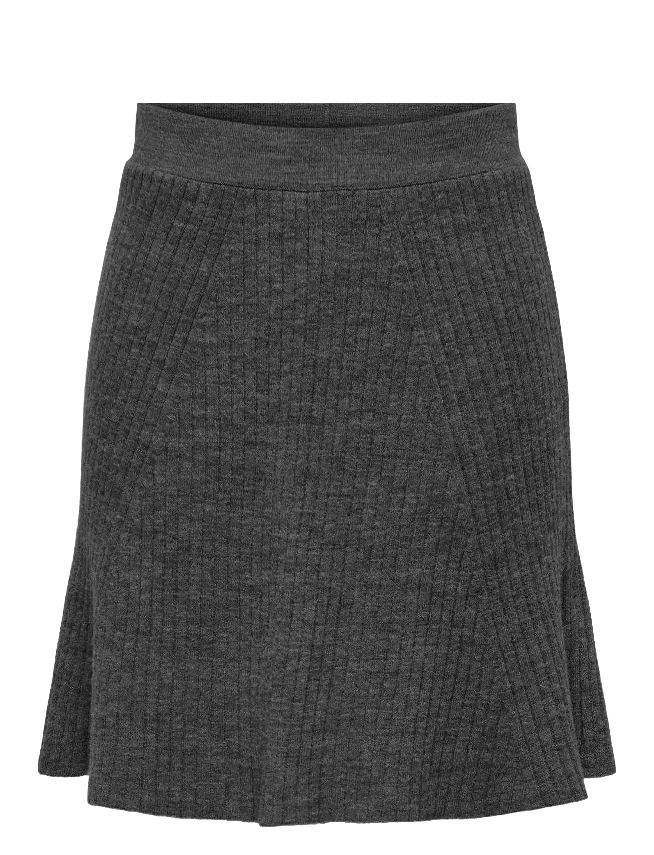 ONLY ONLMONICA HW MINI SKIRT KNT - Röcke - DARK GREY MELANGE / grey