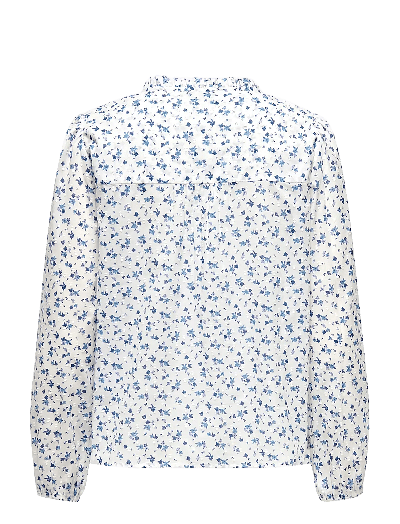 ONLY - ONLROANNE L/S TOP WVN NOOS - langærmede bluser - cloud dancer - 2