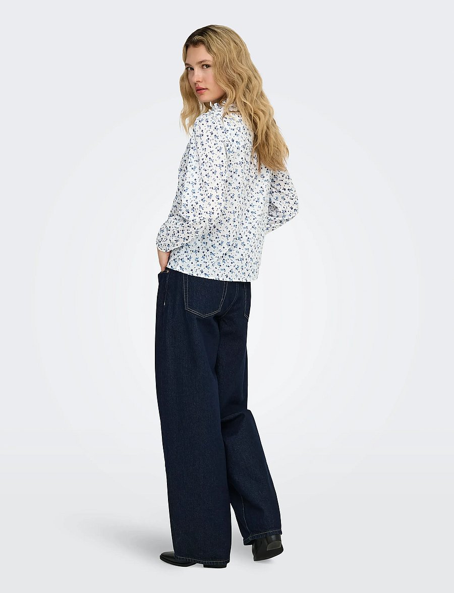 ONLY - ONLROANNE L/S TOP WVN NOOS - langärmelige blusen - cloud dancer - 3