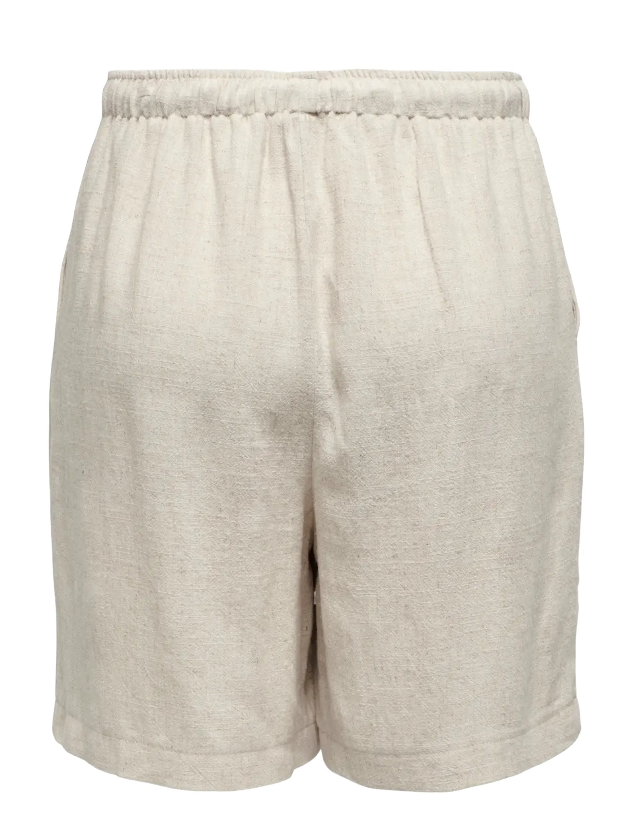 ONLY - ONLSIESTA MW PULL-UP LIN BL SHORTS  NOOS - leinen-shorts - moonbeam - 2