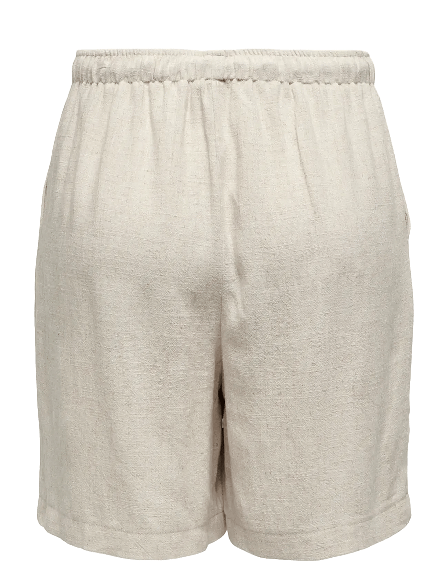 ONLY - ONLSIESTA MW PULL-UP LIN BL SHORTS NOOS - leinen-shorts - moonbeam - 2