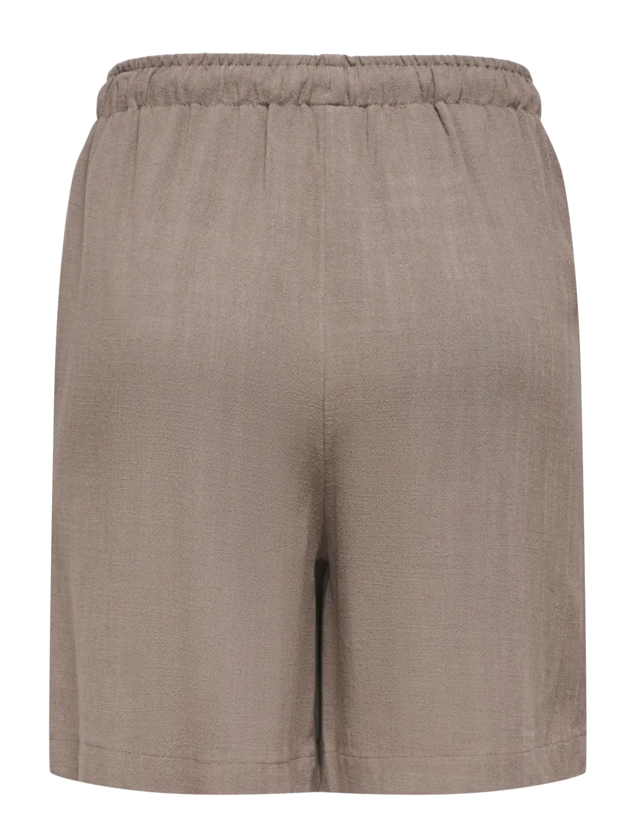 ONLY - ONLSIESTA MW PULL-UP LIN BL SHORTS  NOOS - laveste priser - walnut - 2