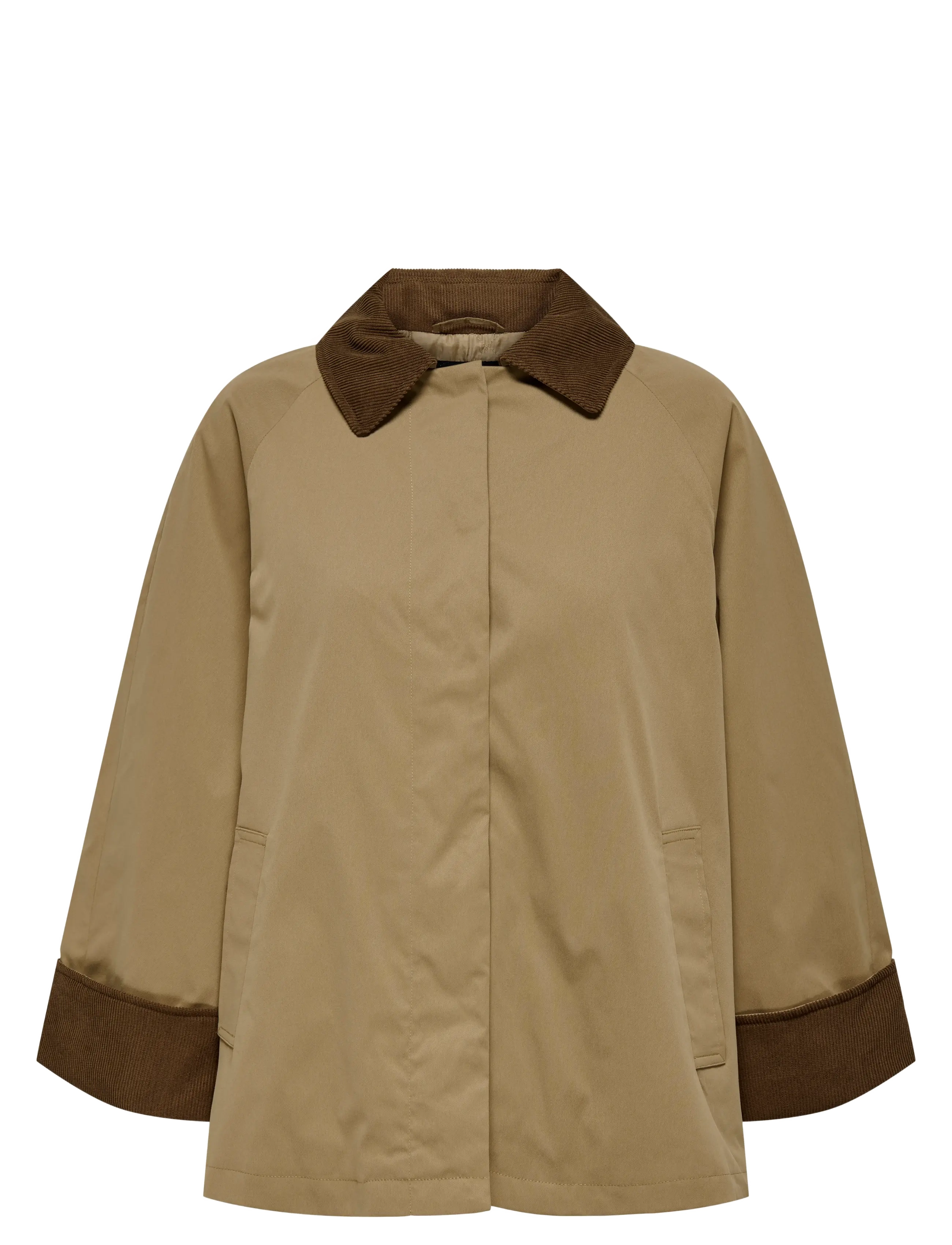 ONLY - ONLORCHID MIX CORDOROY PARKA COAT CS OTW - kevadmantlid - otter - 1
