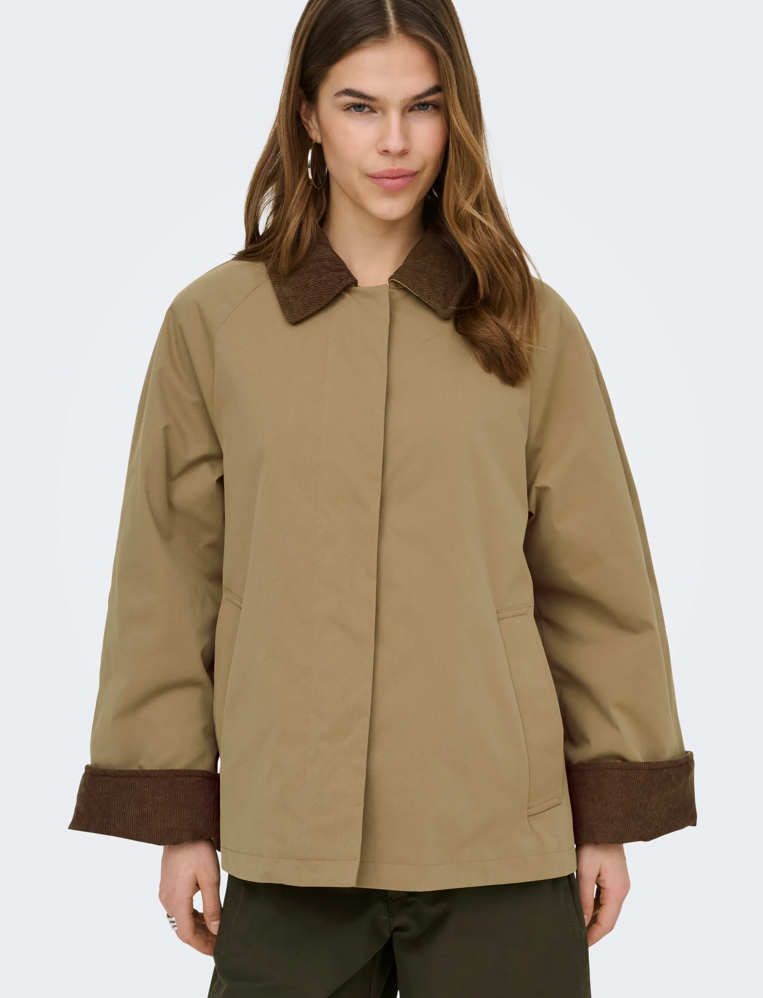 Onlorchid Mix Cordoroy Parka Coat Cs Otw 4