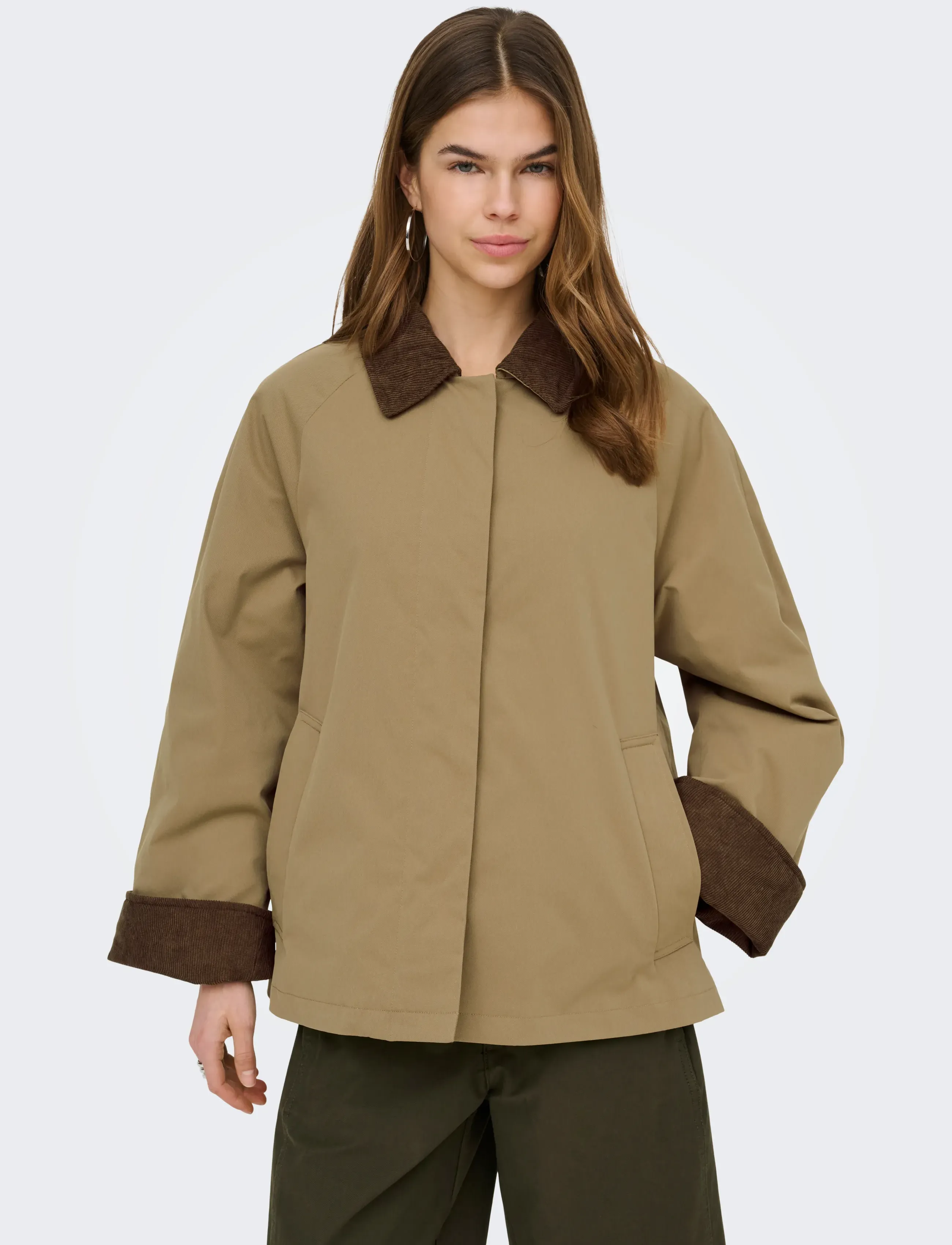 Onlorchid Mix Cordoroy Parka Coat Cs Otw 6
