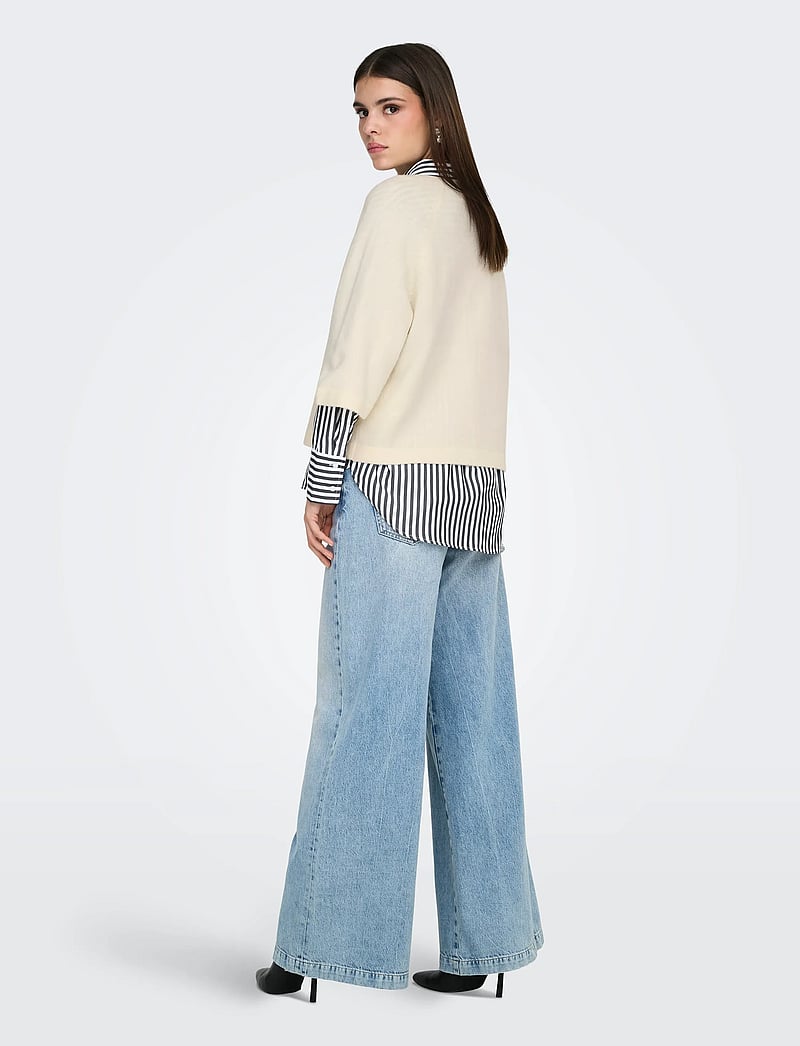ONLY - ONLSIMONI 3/4 PULLOVER KNT NOOS - pullover - birch - 3