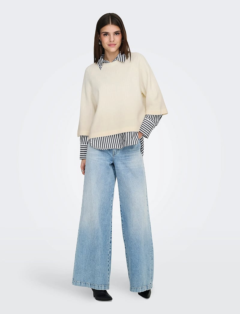 ONLY - ONLSIMONI 3/4 PULLOVER KNT NOOS - pullover - birch - 4