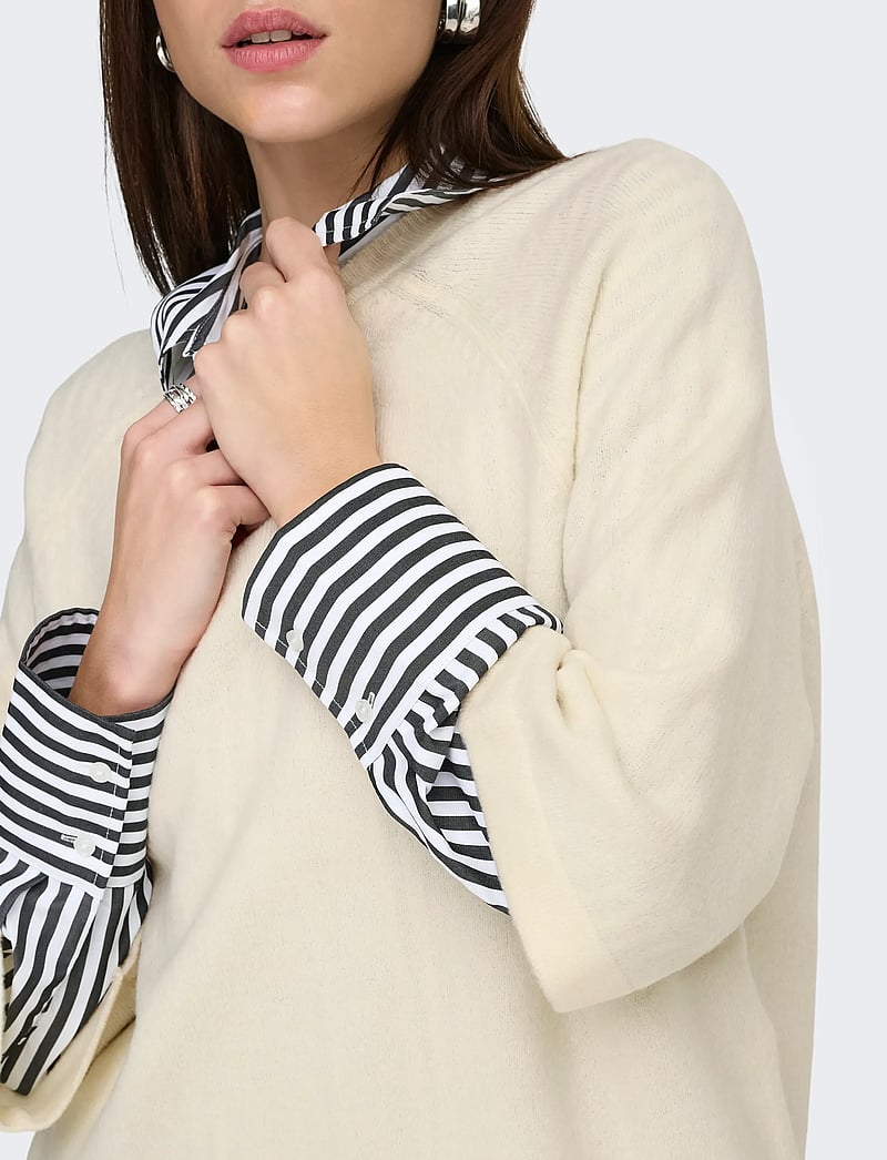 ONLY - ONLSIMONI 3/4 PULLOVER KNT NOOS - pullover - birch - 5