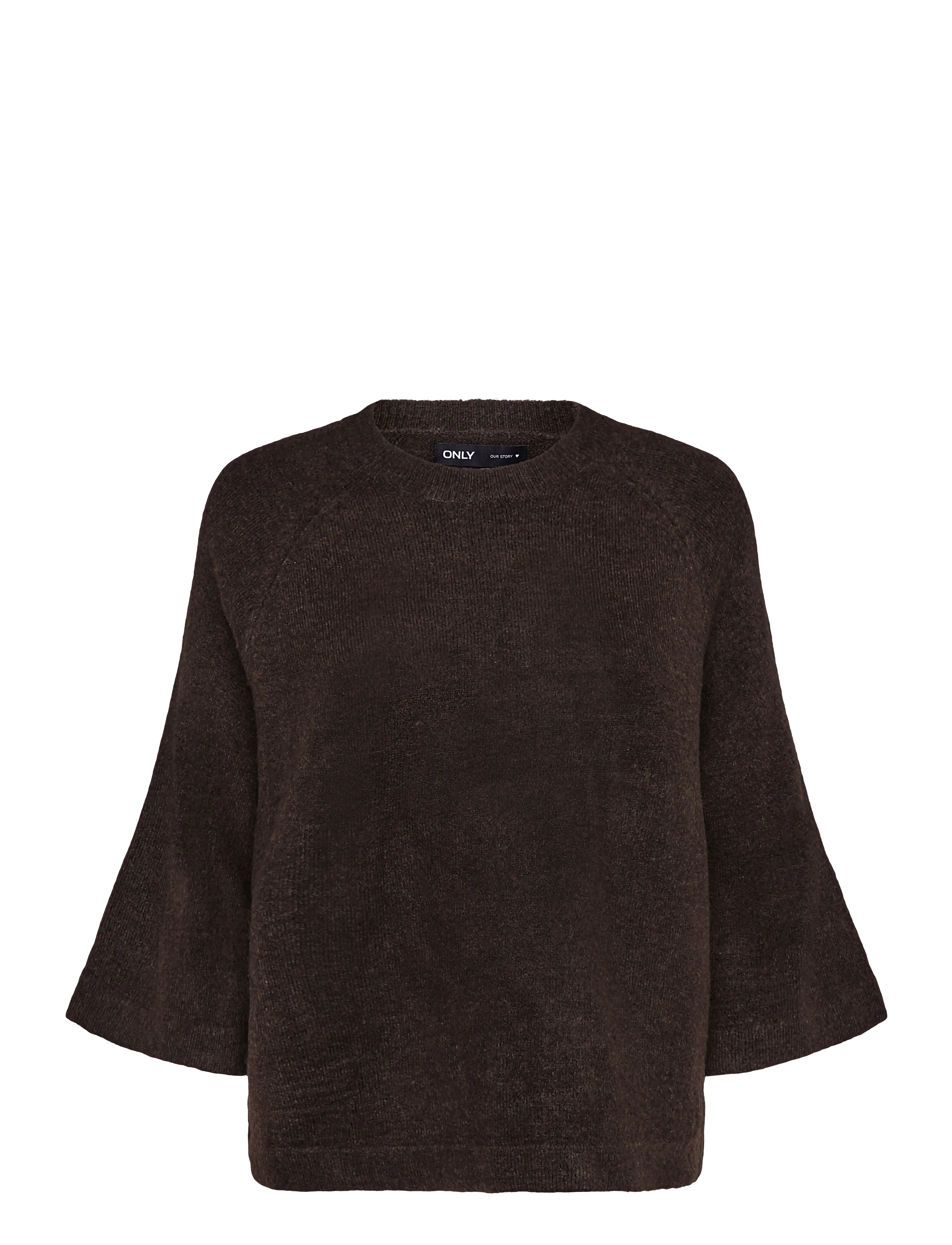 ONLY ONLSIMONI 3/4 PULLOVER KNT NOOS - Only - COFFEE BEAN / brown