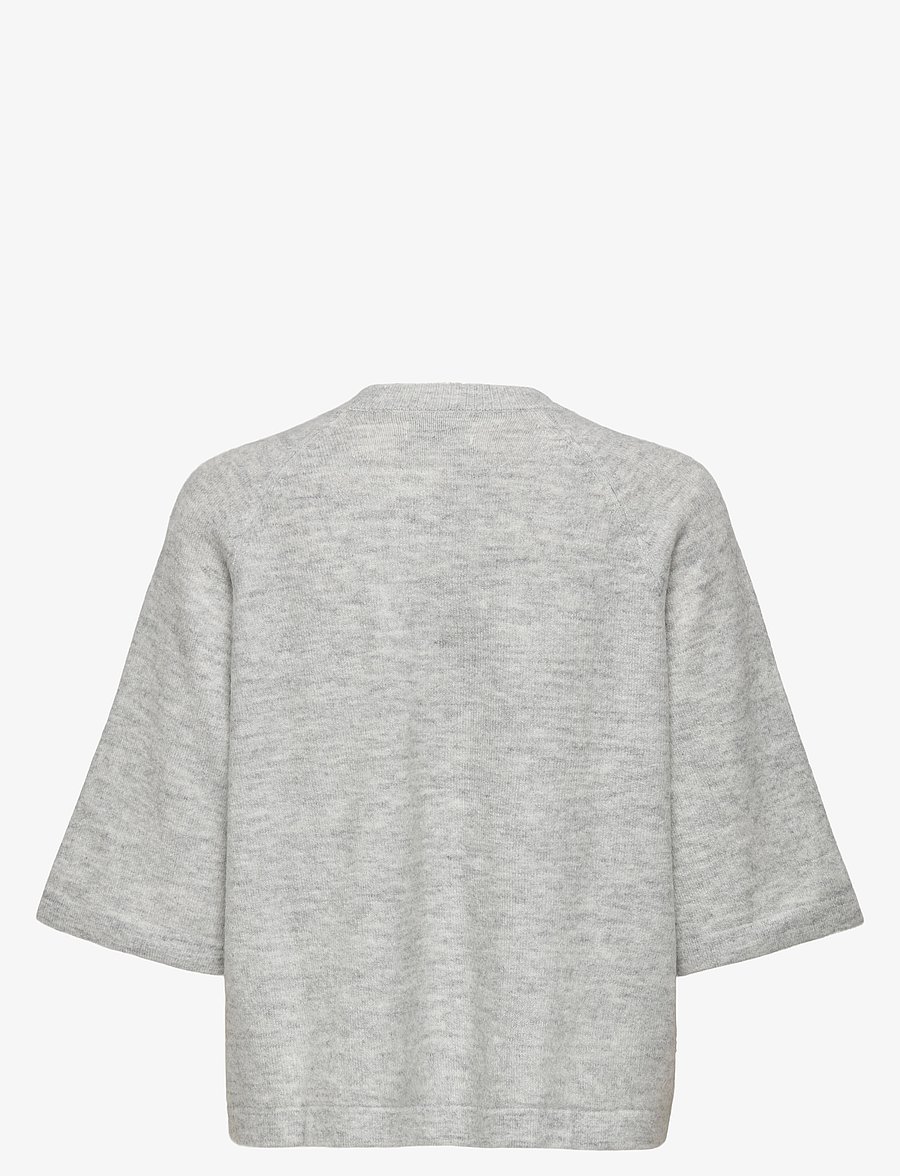 ONLY - ONLSIMONI 3/4 PULLOVER KNT NOOS - pullover - light grey melange - 2