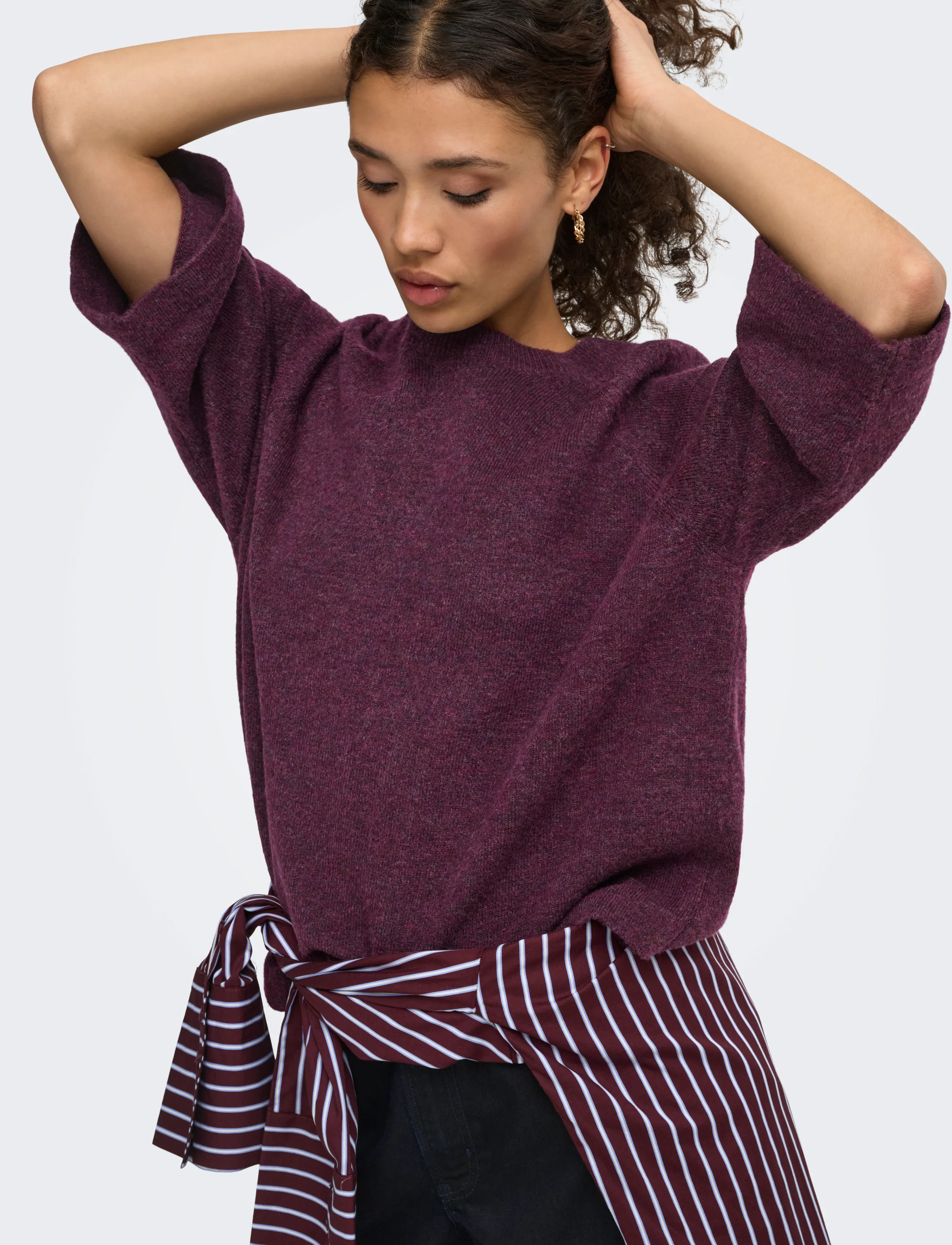ONLY Onlsimoni 3/4 Pullover Knt Noos stickade tröjor dam – bild 6