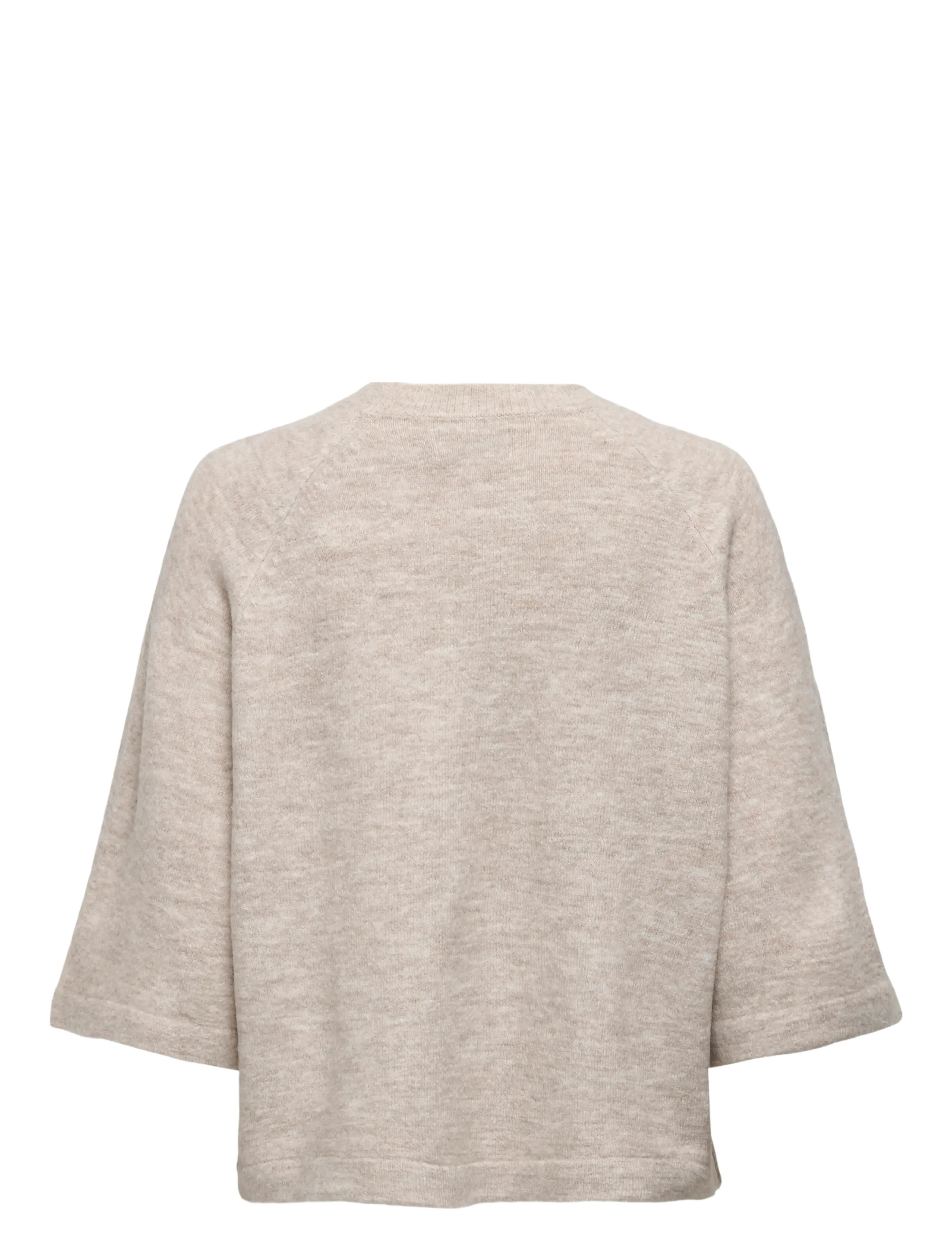 ONLY - ONLSIMONI 3/4 PULLOVER KNT NOOS - lägsta priserna - pumice stone - 2