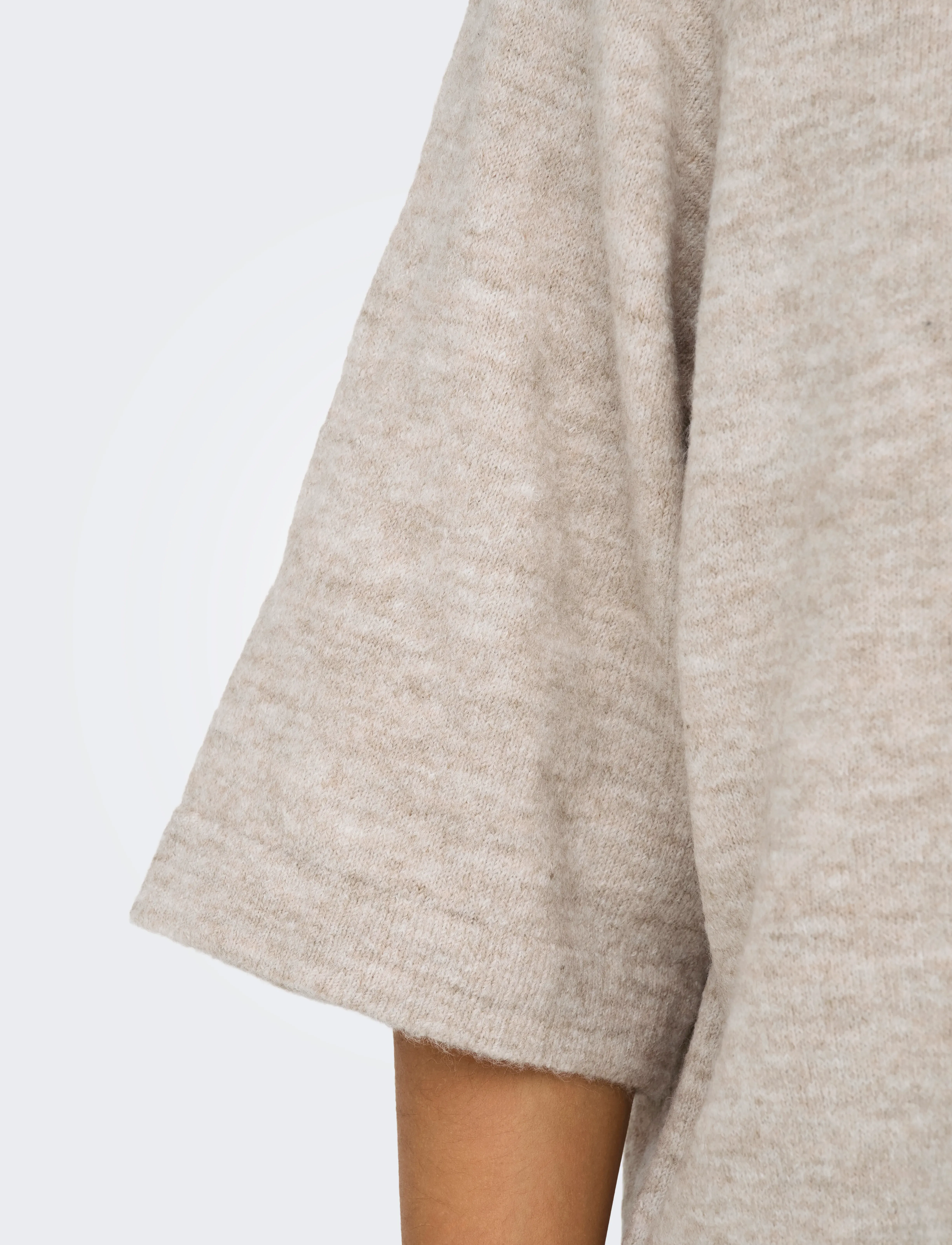 ONLY - ONLSIMONI 3/4 PULLOVER KNT NOOS - lägsta priserna - pumice stone - 5