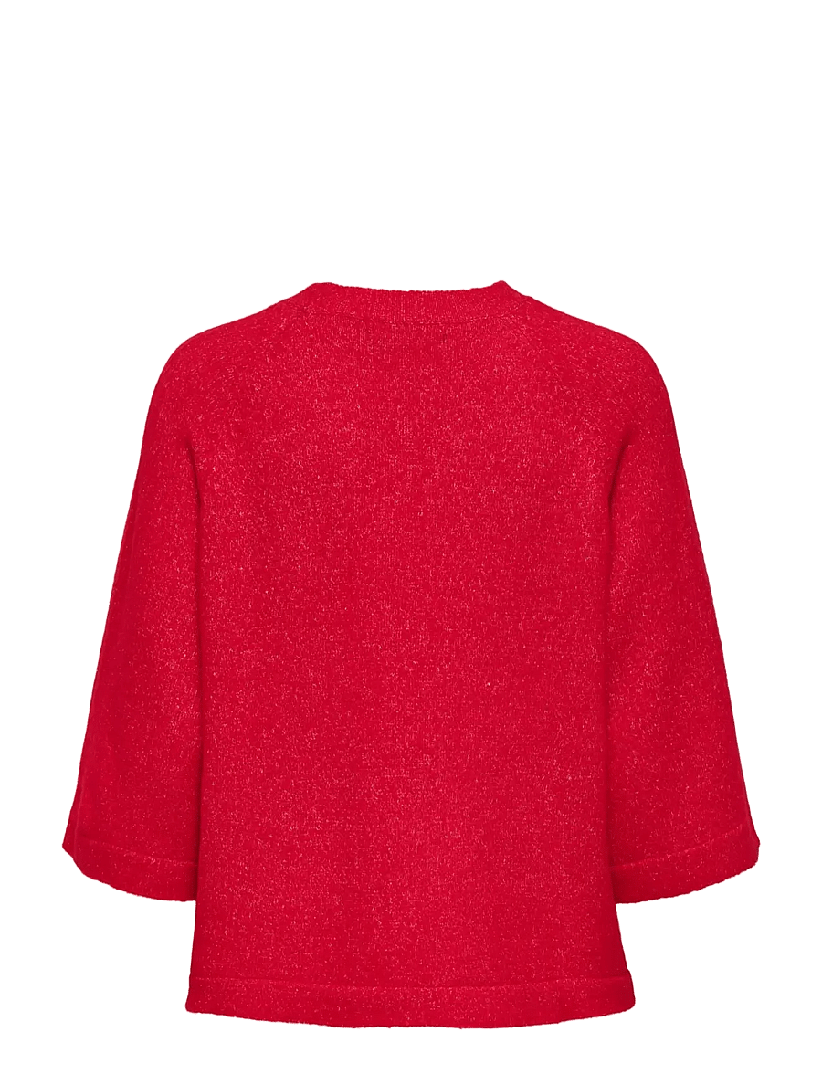 ONLY - ONLSIMONI 3/4 PULLOVER KNT NOOS - pullover - true red - 2