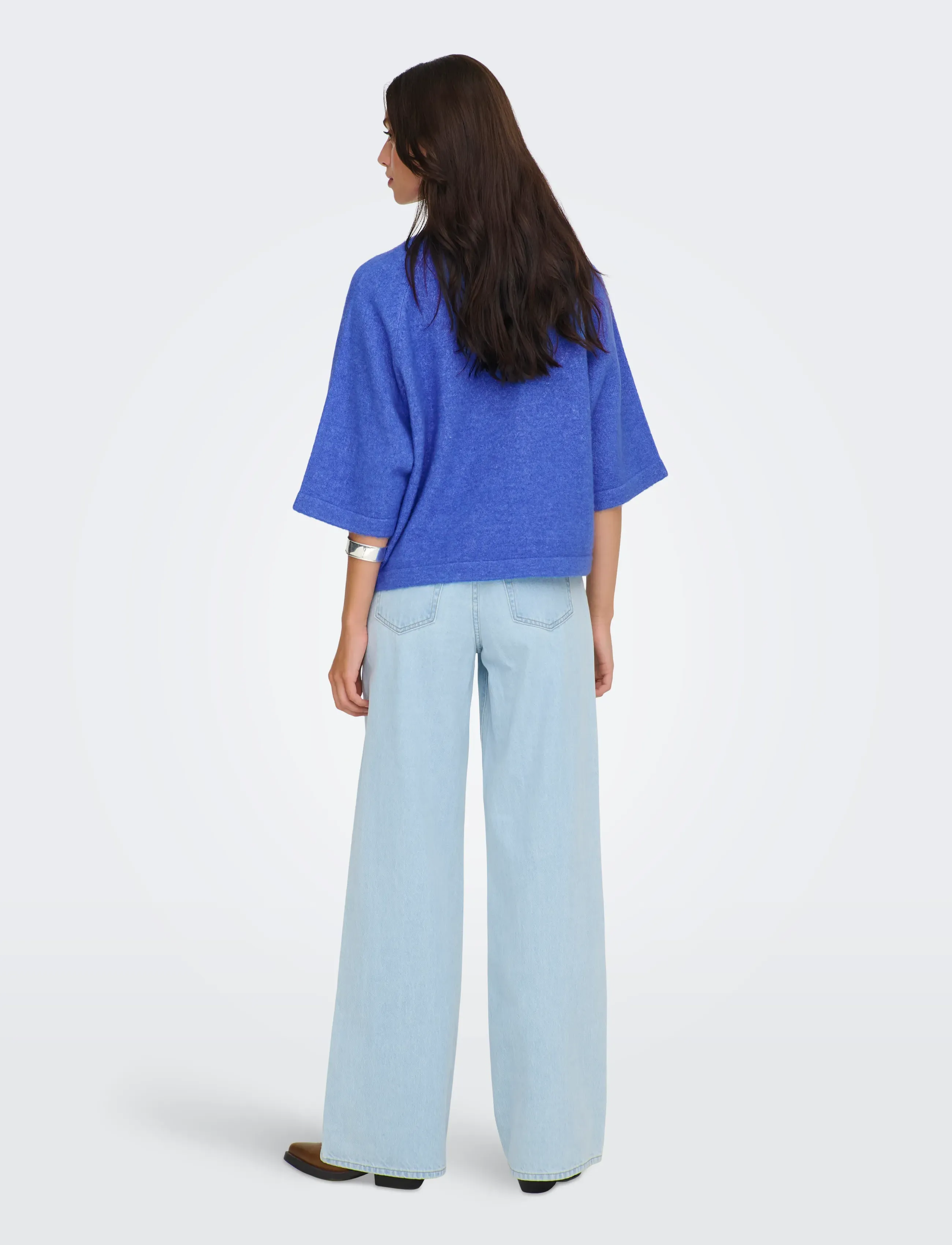 ONLY - ONLSIMONI 3/4 PULLOVER KNT NOOS - jumpers - ultramarine - 3