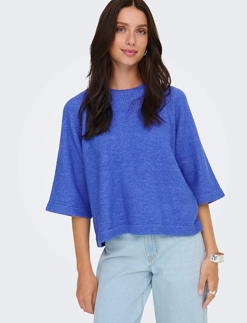 ONLY - ONLSIMONI 3/4 PULLOVER KNT NOOS - striktrøjer - ultramarine - 4