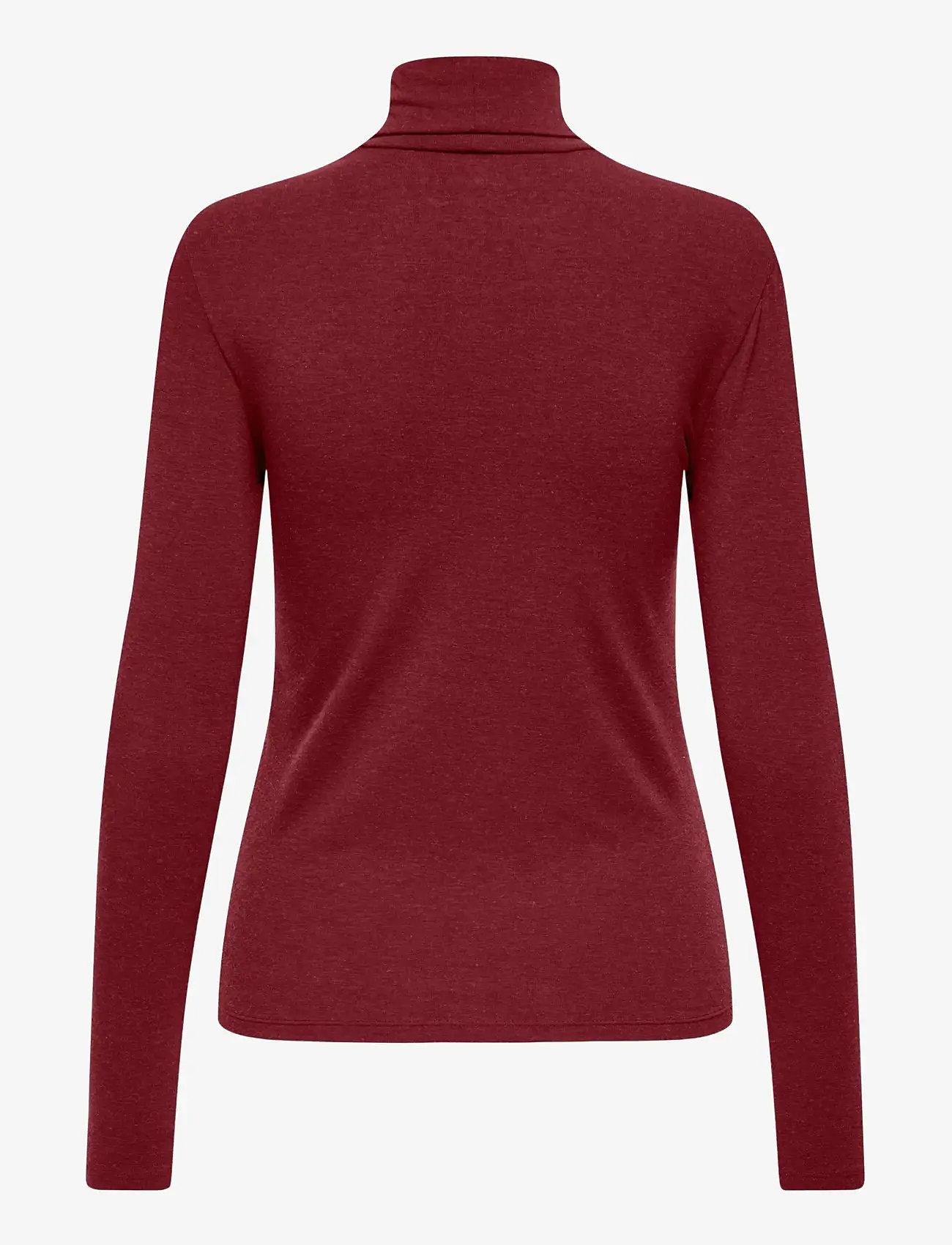 ONLY - ONLSIA L/S ROLL NECK TOP BOX JRS - langärmlige tops - cabernet - 1