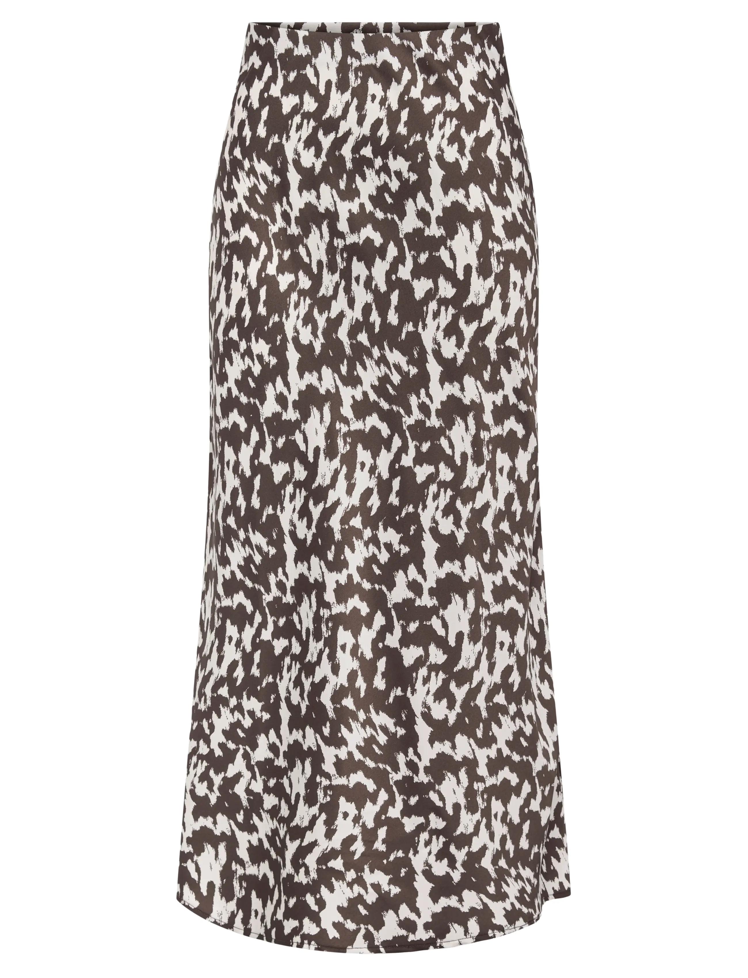ONLY ONLCHIGO ANKEL SATIN SKIRT WVN - Maxi nederdele - MOLE / khaki/green