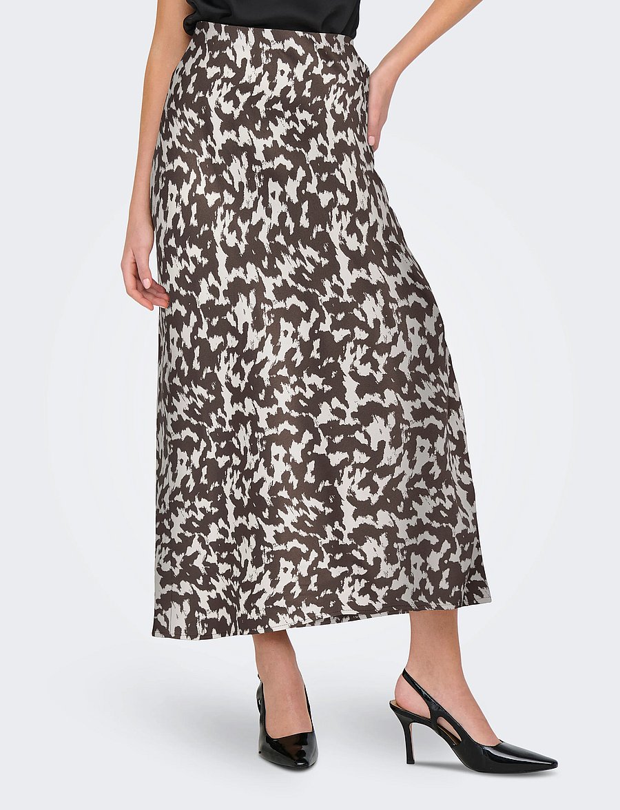 ONLY - ONLCHIGO ANKEL SATIN SKIRT WVN - satinröcke - mole - 0