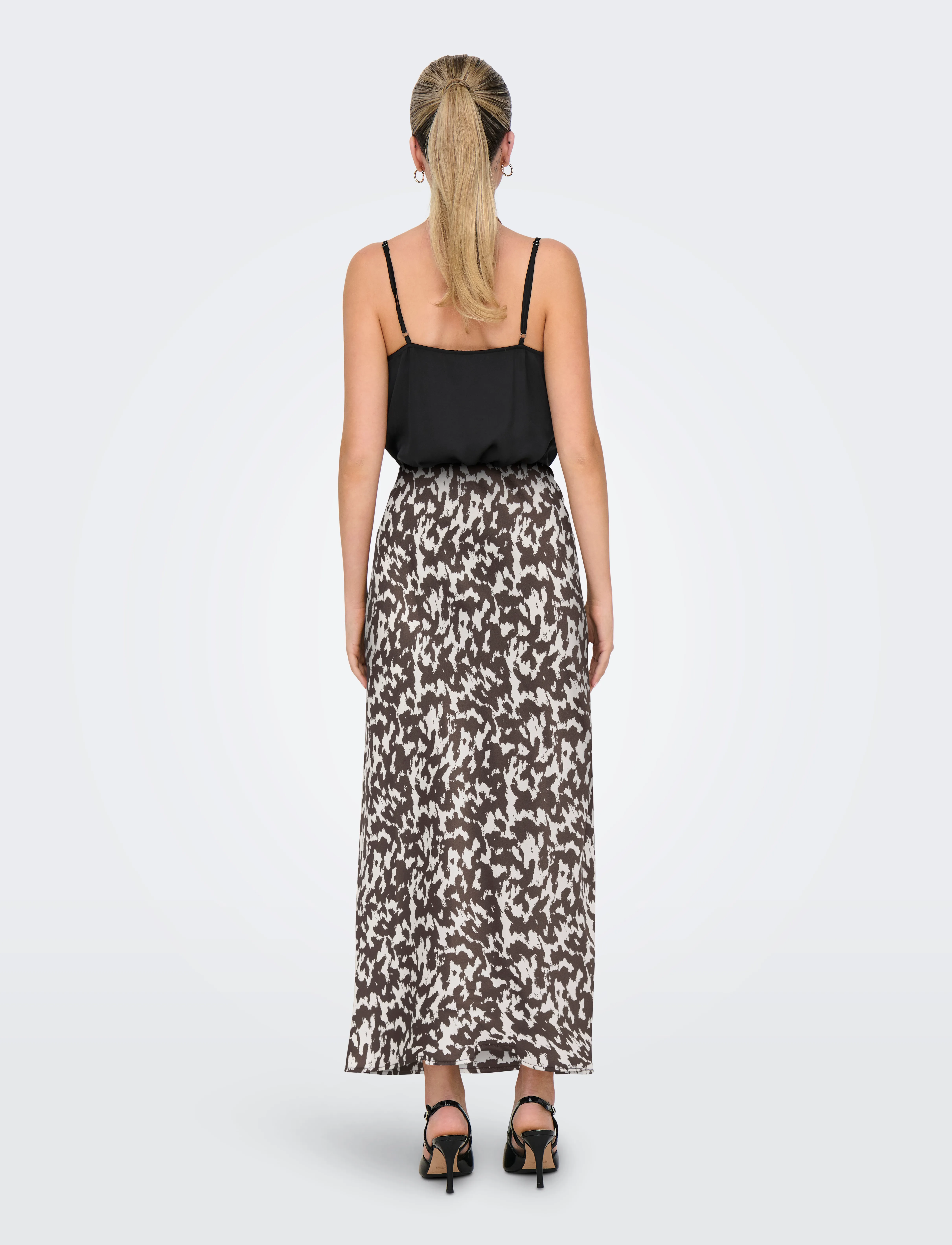 ONLY - ONLCHIGO ANKEL SATIN SKIRT WVN - satiinist seelikud - mole - 3