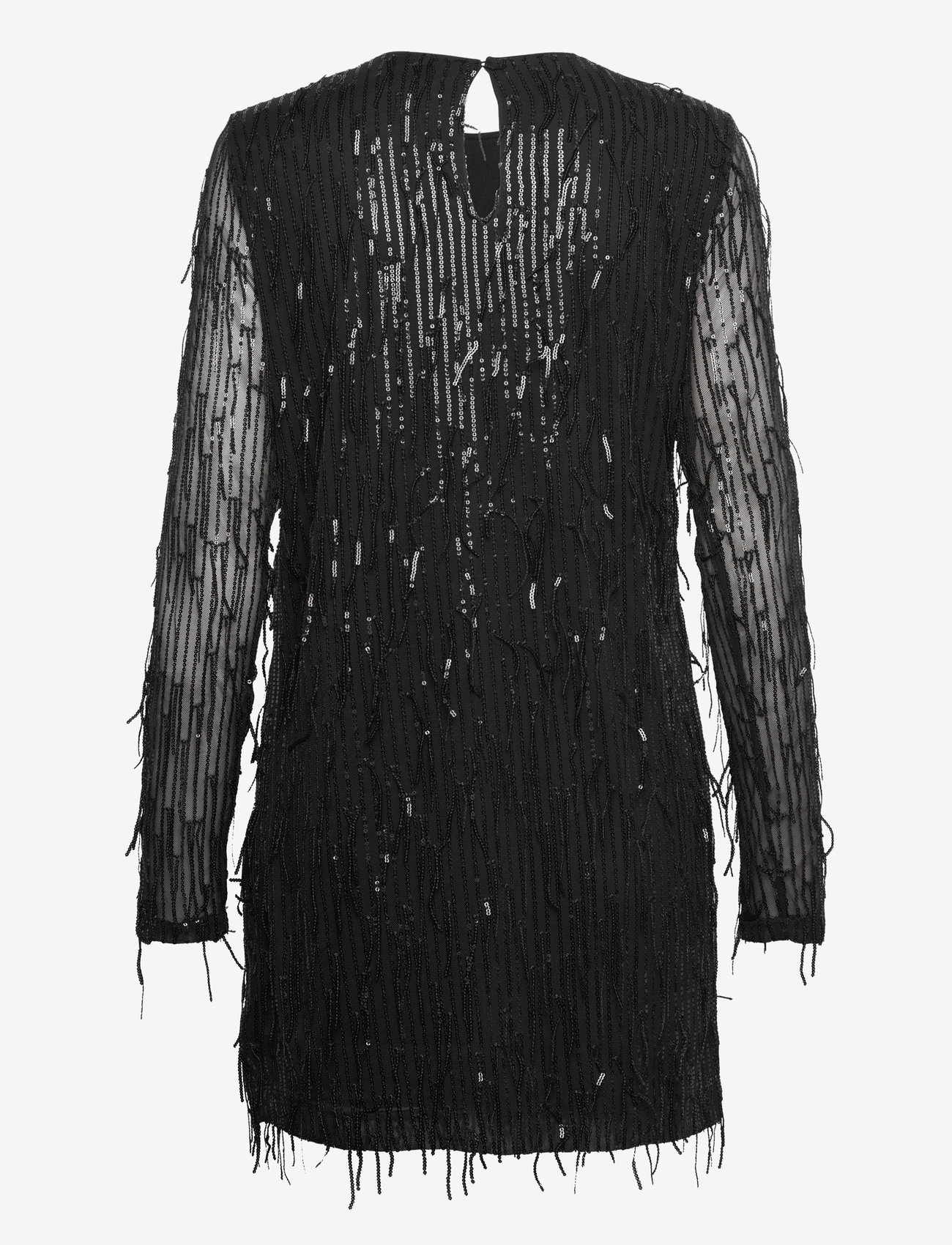 ONLY - ONLANIKA SPACY LS SHORT DRESS WVN - pailletkjoler - black - 1