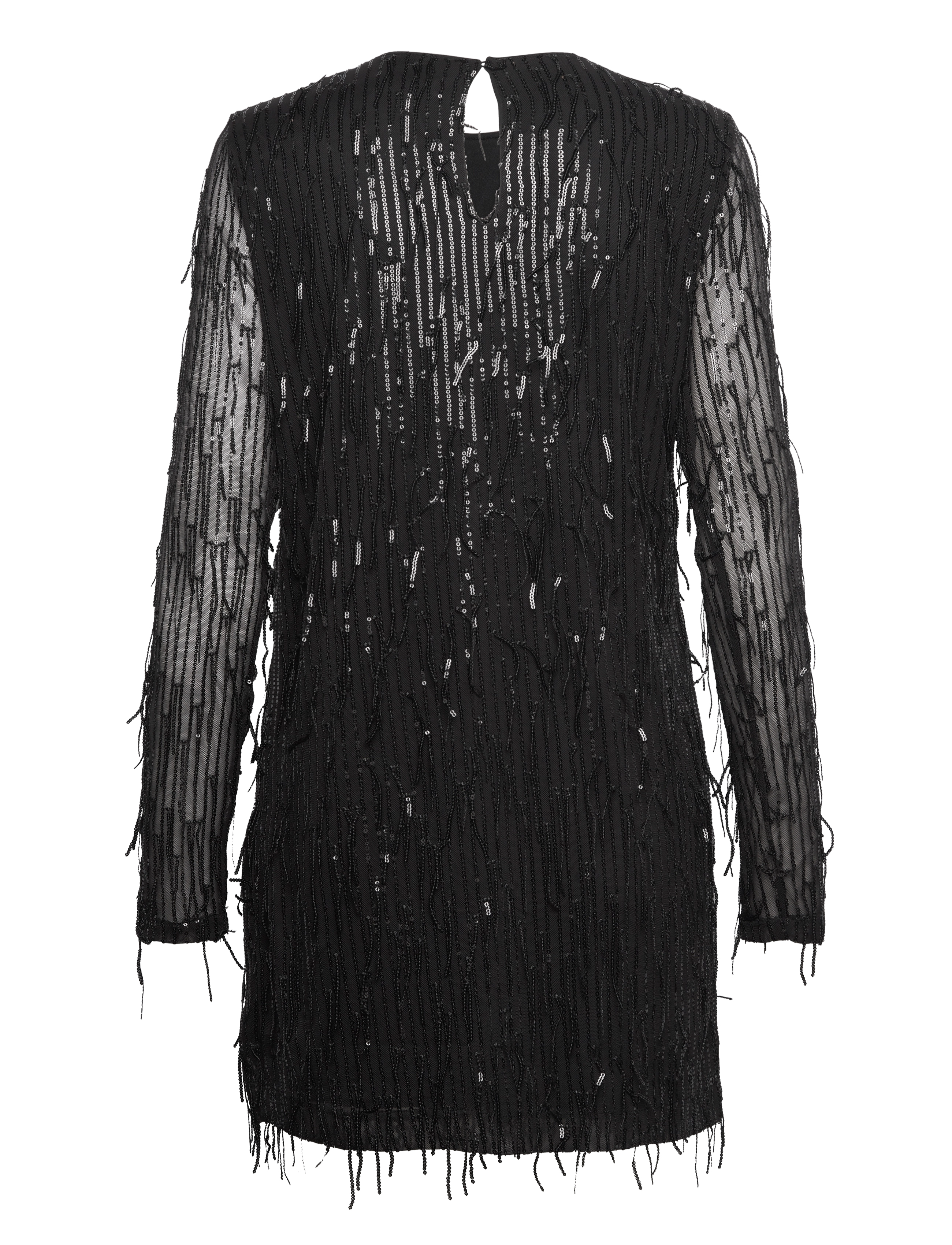 ONLY - ONLANIKA SPACY LS SHORT DRESS WVN - laveste priser - black - 2