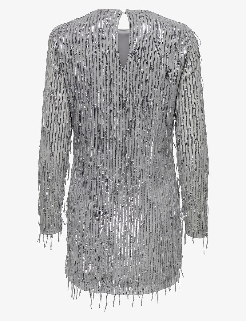 ONLY - ONLANIKA SPACY LS SHORT DRESS WVN - paljettklänningar - vapor blue - 2