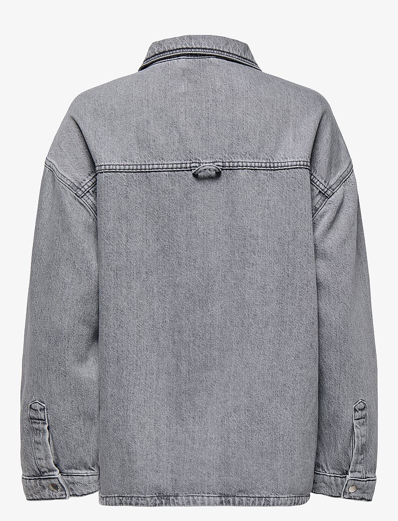 ONLY - ONLEMMIE L/S SHIRT GREY DNM AZG NOOS - denim jackets - medium grey denim - 2
