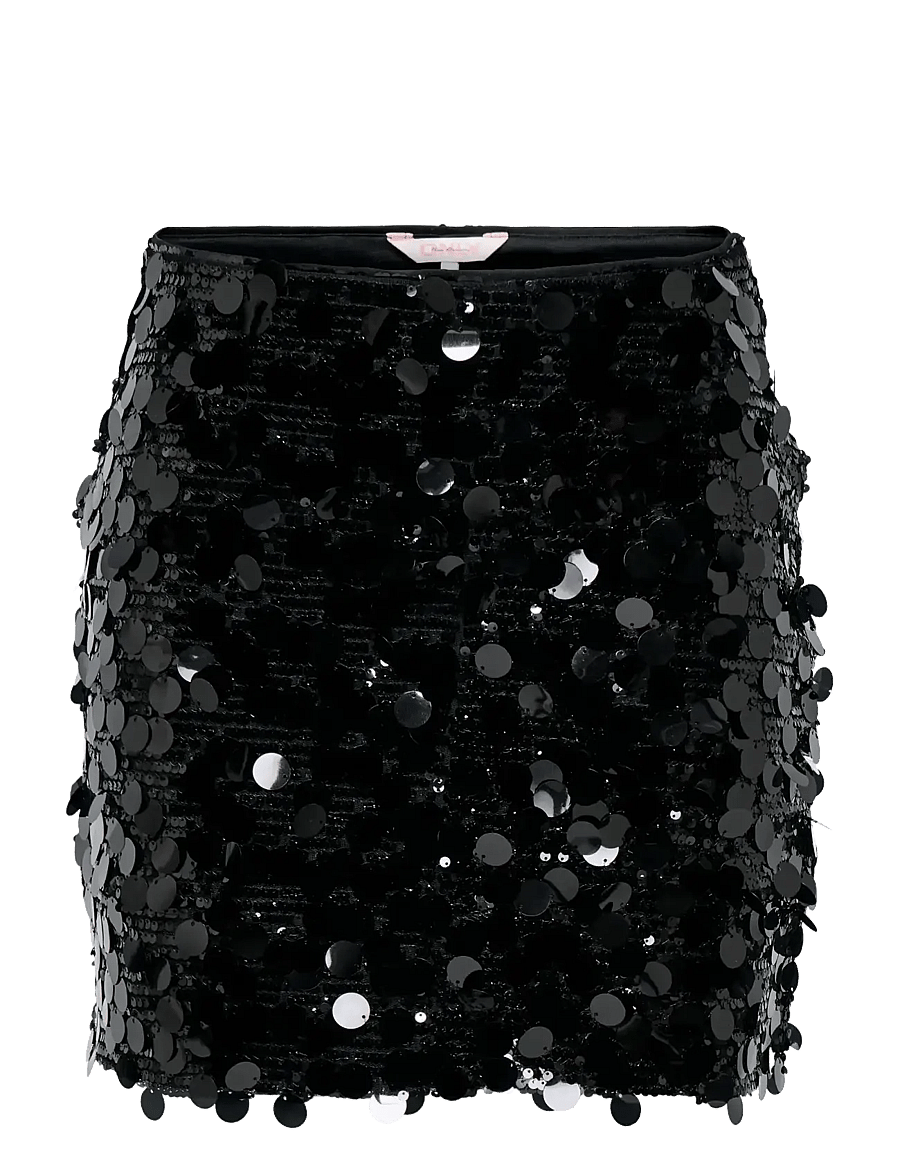 ONLY - ONLJADEL SEQUINS SKIRT WVN - pailletten-röcke - black - 1