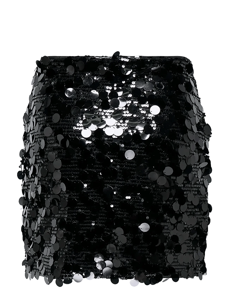 ONLY - ONLJADEL SEQUINS SKIRT WVN - pailletten-röcke - black - 2
