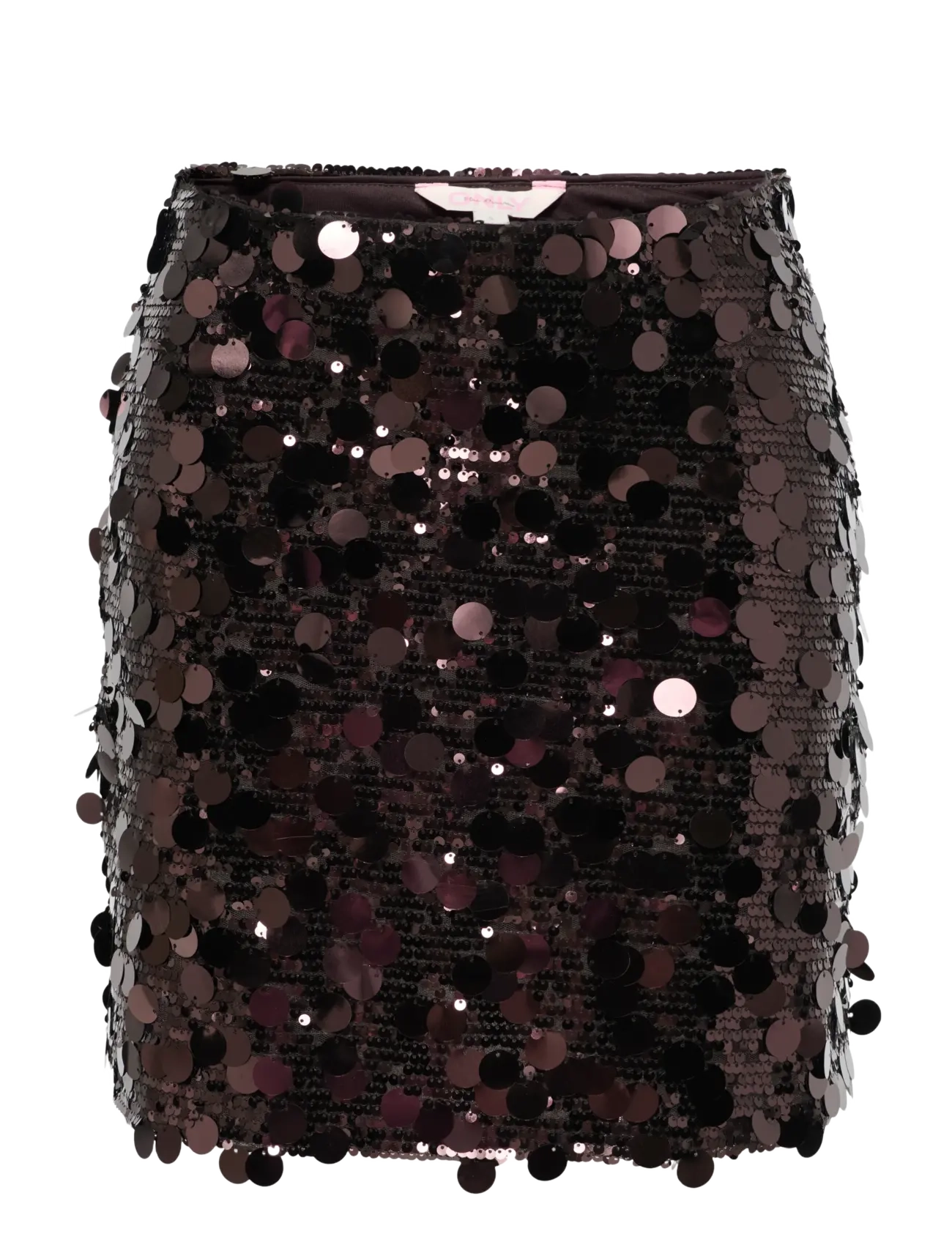 ONLY ONLJADEL SEQUINS SKIRT WVN - Kläder - COFFEE BEAN / brown