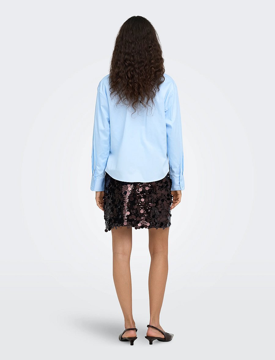 ONLY - ONLJADEL SEQUINS SKIRT WVN - pailletten-röcke - coffee bean - 3