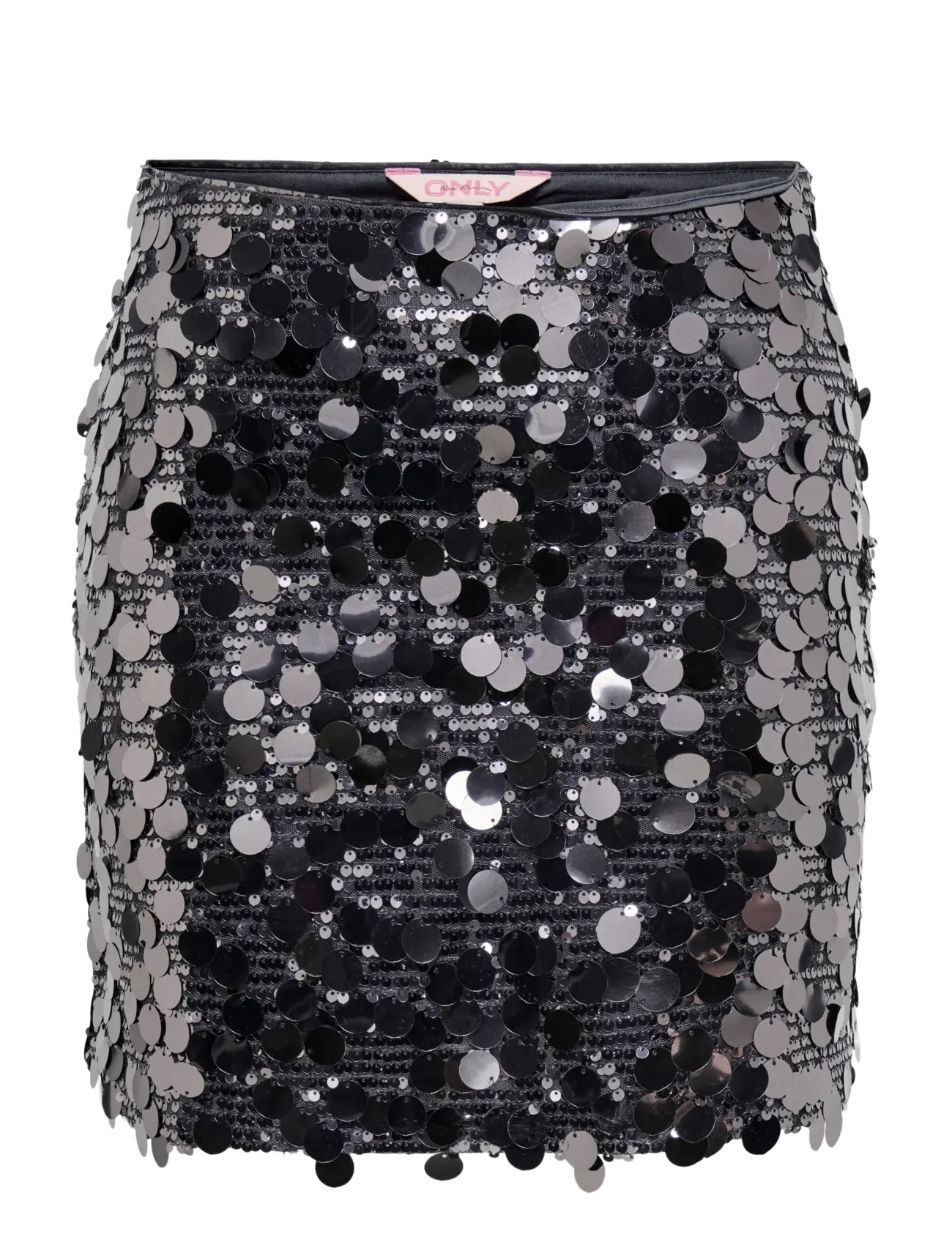 ONLY ONLJADEL SEQUINS SKIRT WVN - Kläder - GUNMETAL / grey