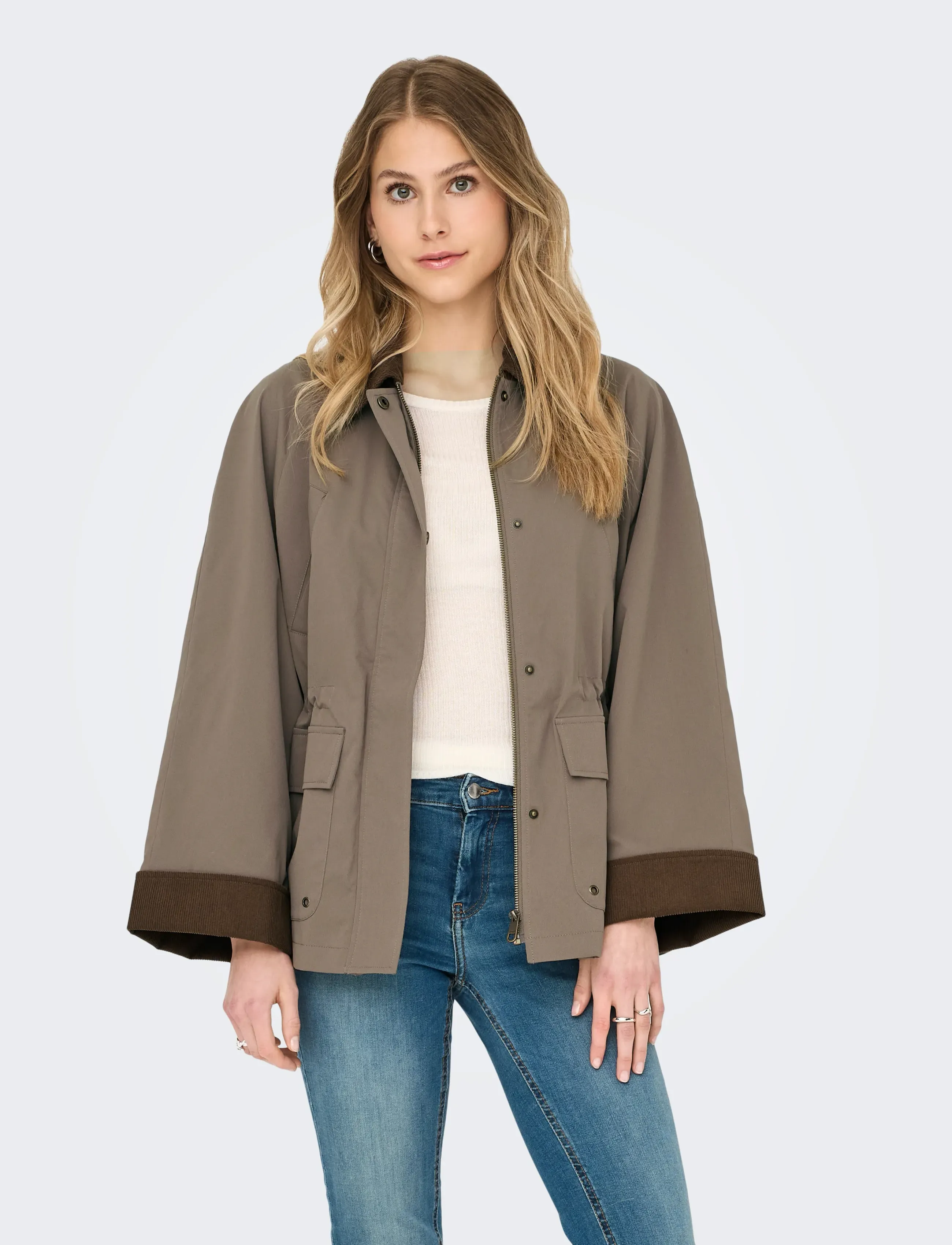 ONLY ONLEJA ORCHID SPRING LIFE JACKET CC OTW - Light Jackets - WALNUT / beige