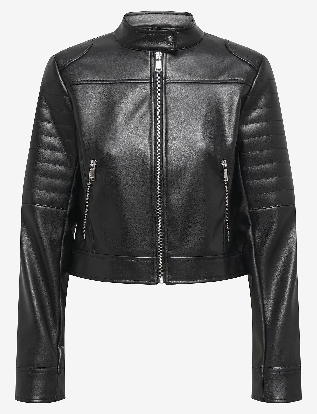 ONLY - ONLSARAMY FAUX LEATH MOTO JACKET CC OTW - skinnjackor - black - 0