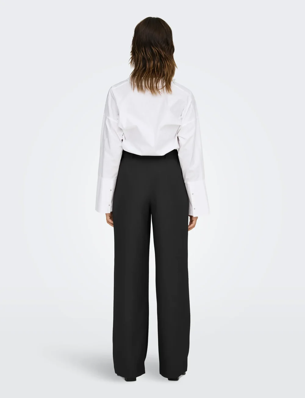 ONLY - ONLLINDA HW STR MEL PANTS TLR NOOS - habitbukser - black - 3