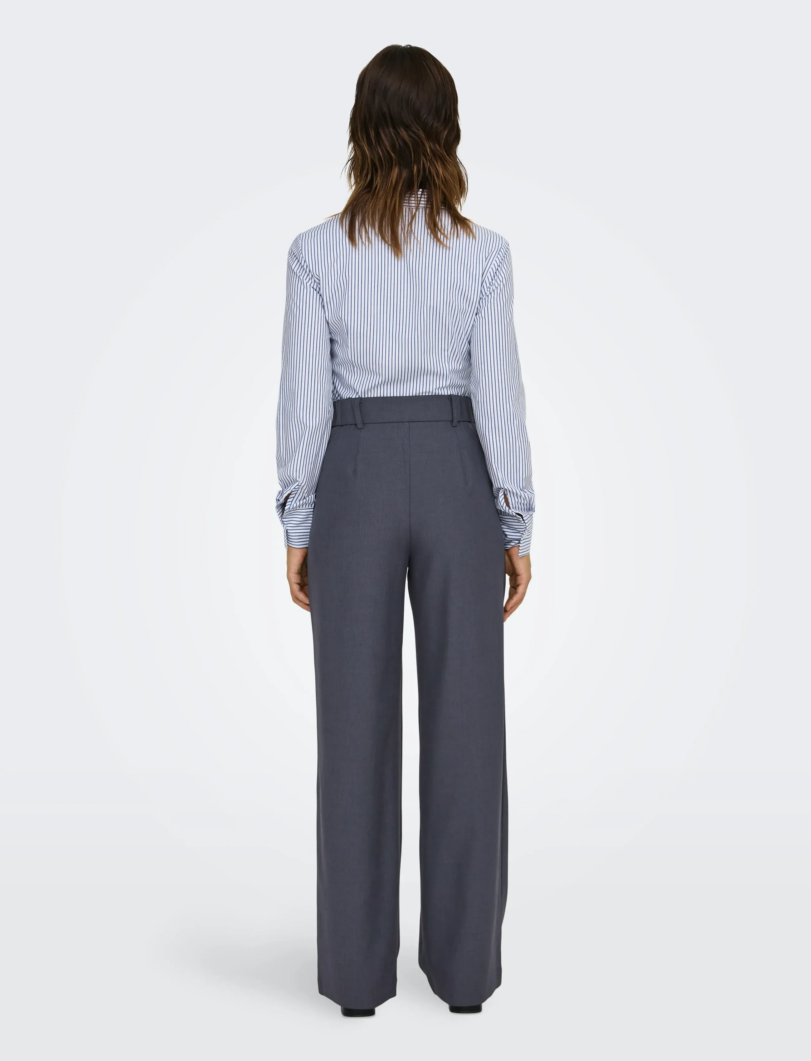 ONLY - ONLLINDA HW STR MEL PANTS TLR NOOS - puvunhousut - night sky - 3