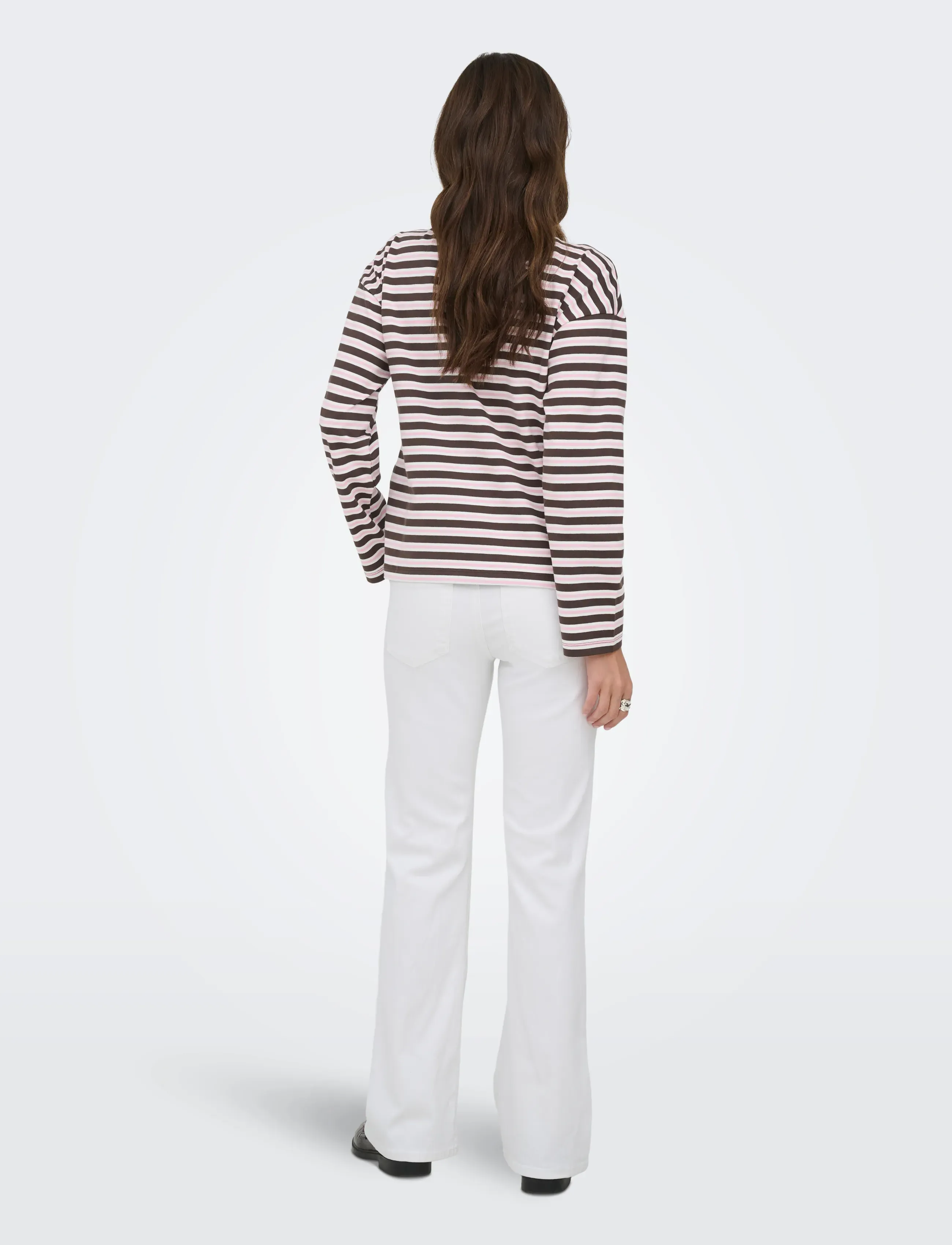 ONLY - ONLNEW SOPH L/S O-NECK TOP BOX JRS - langärmlige tops - black coffee - 3