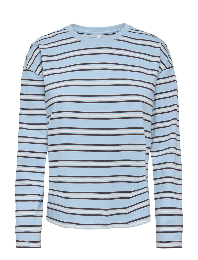 ONLY - ONLNEW SOPH L/S O-NECK TOP BOX JRS - langærmede toppe - soft chambray - 0