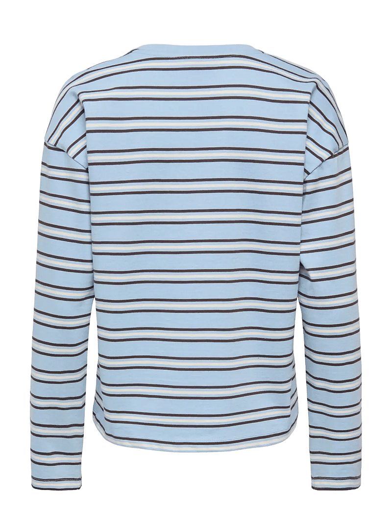 ONLY - ONLNEW SOPH L/S O-NECK TOP BOX JRS - langærmede toppe - soft chambray - 1