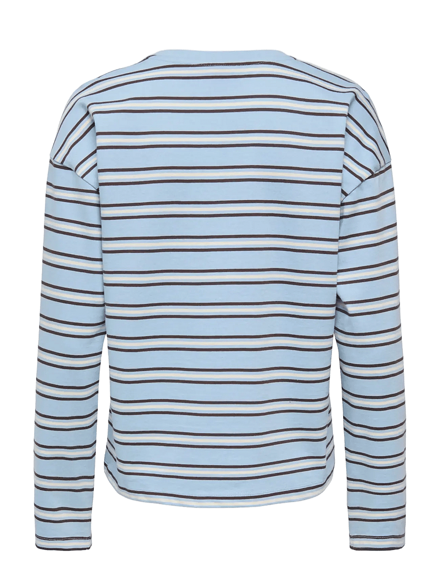 ONLY - ONLNEW SOPH L/S O-NECK TOP BOX JRS - langärmlige tops - soft chambray - 1