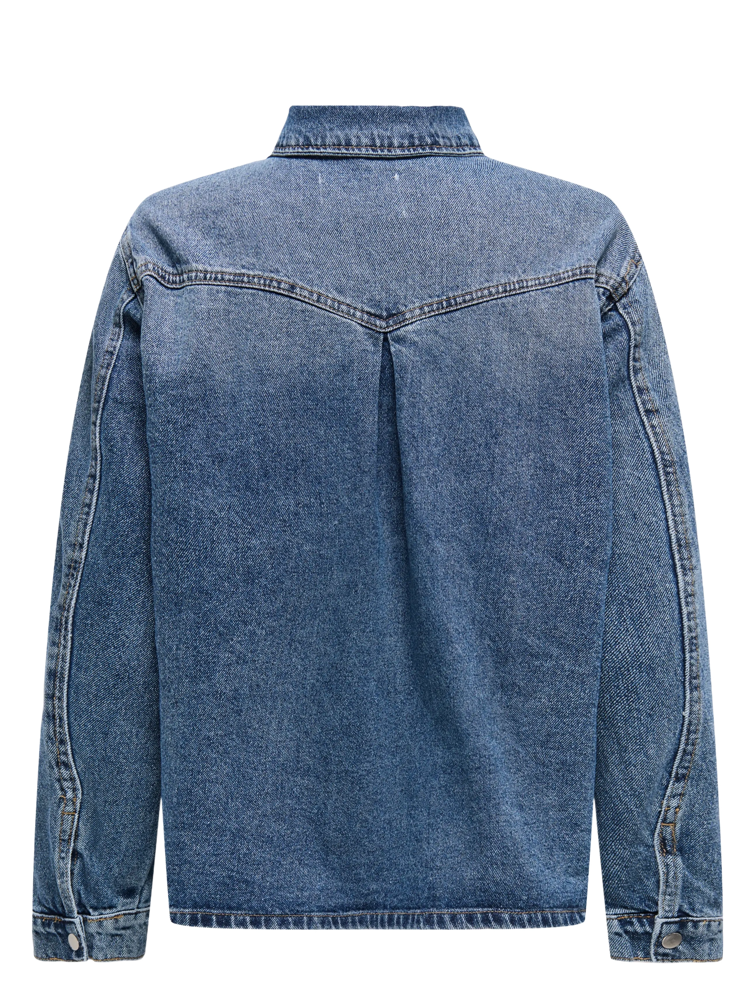 ONLY - ONLELLA L/S POCKET SHIRT TAI519 DNM NOOS - chemises en jeans - medium blue denim - 2