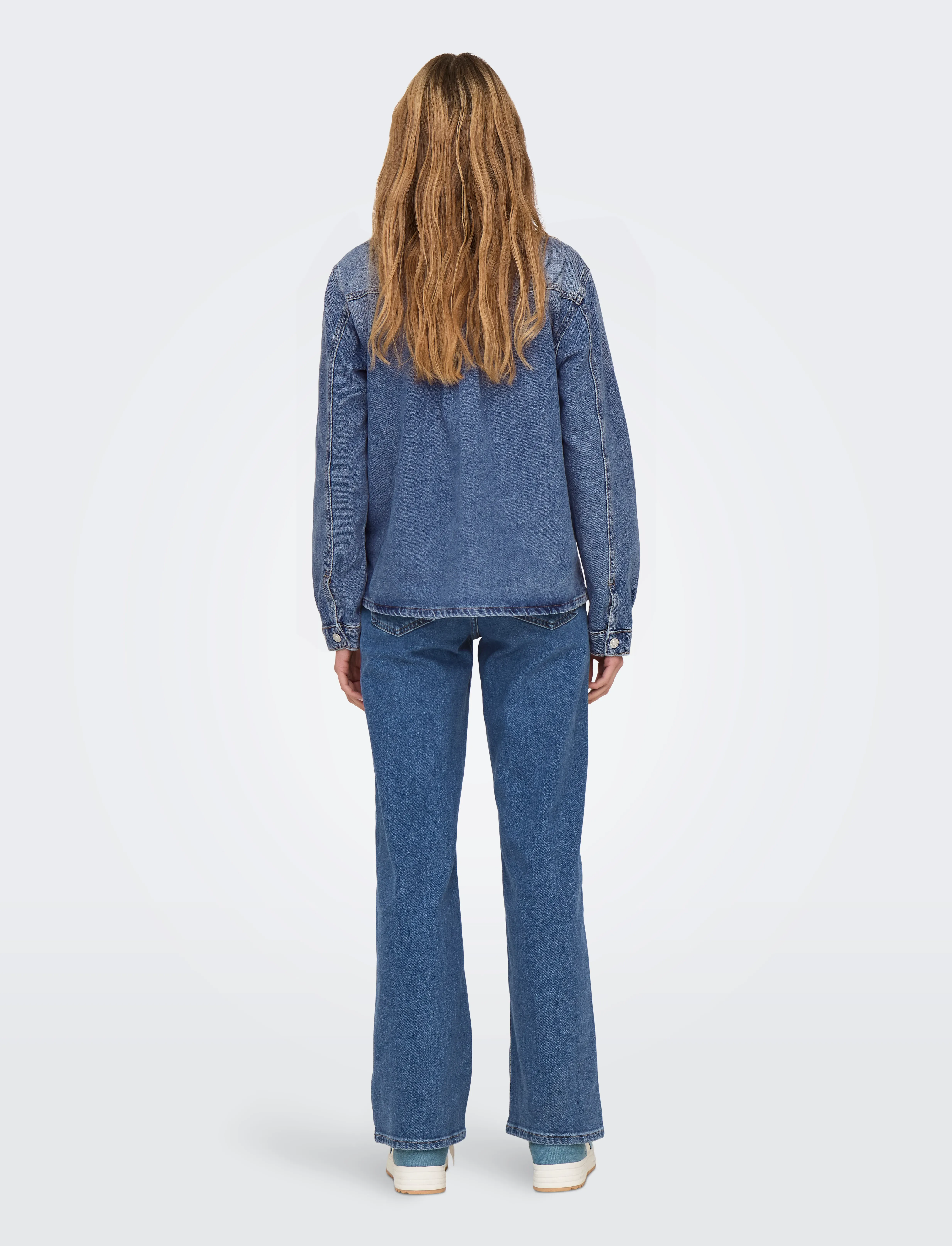 ONLY - ONLELLA L/S POCKET SHIRT TAI519 DNM NOOS - chemises en jeans - medium blue denim - 3