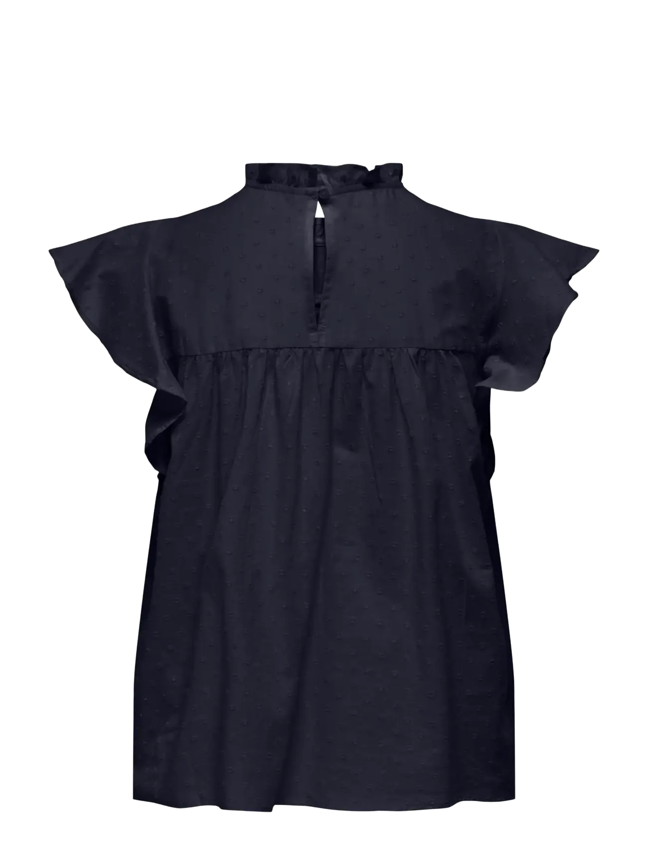 ONLY - ONLKATTI S/S DOBBY TOP WVN NOOS - short-sleeved blouses - night sky - 1