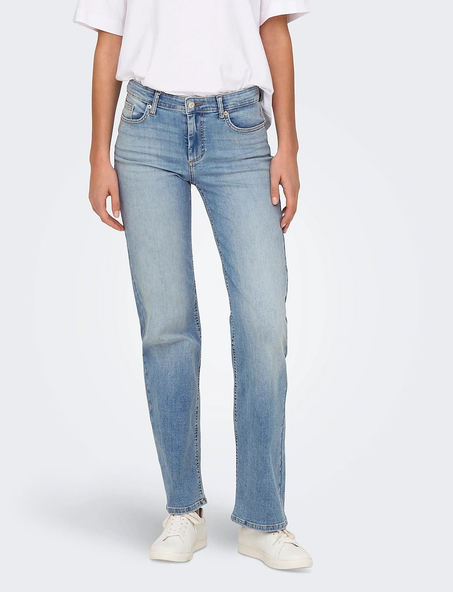 ONLY - ONLBLUSH MID STRAIGHT DNM TAI467 NOOS - light blue denim - 0