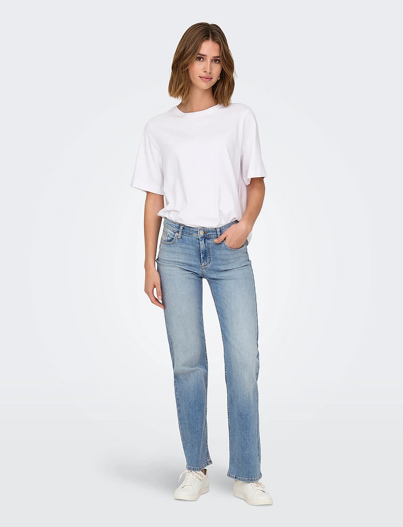 ONLY - ONLBLUSH MID STRAIGHT DNM TAI467 NOOS - raka jeans - light blue denim - 5