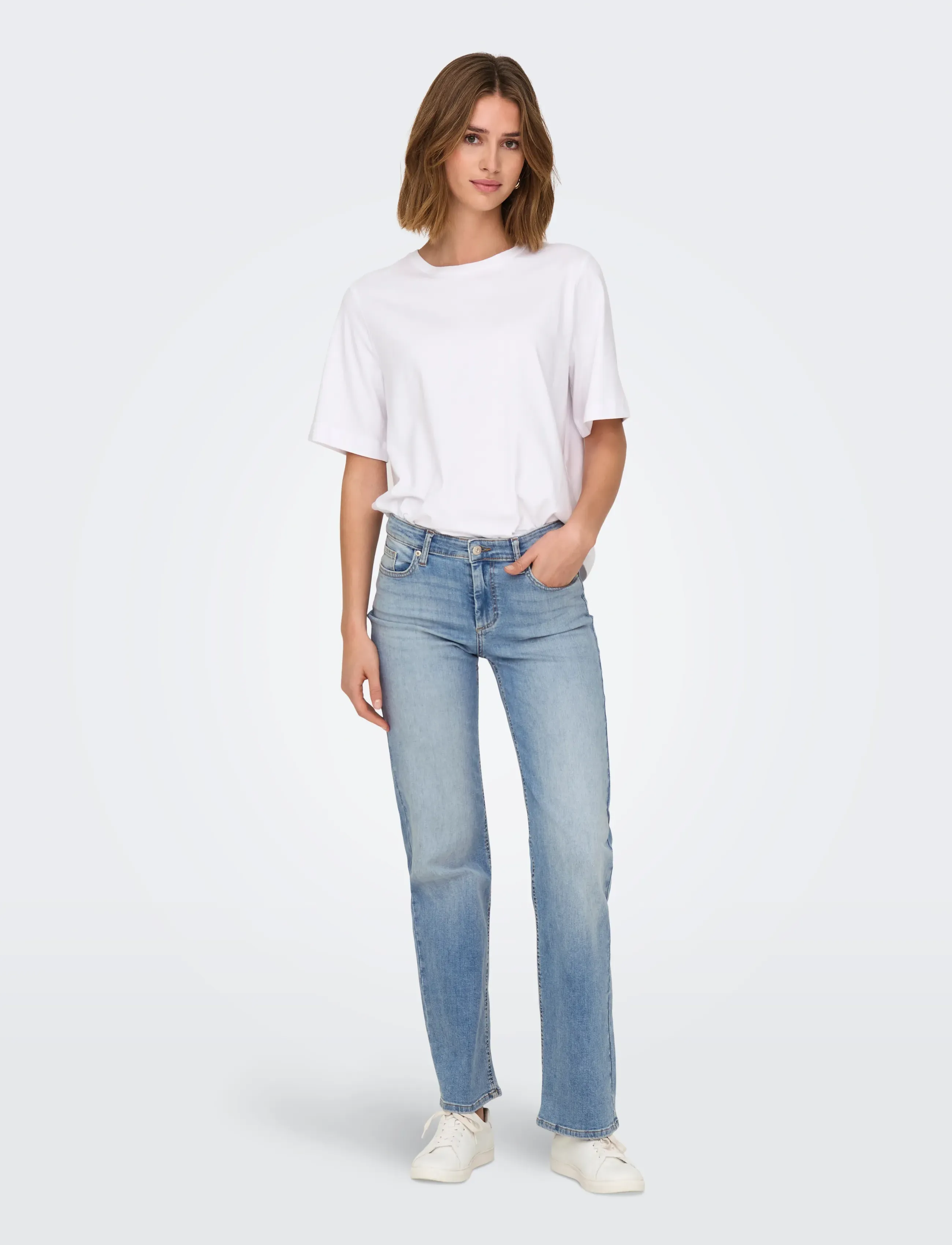 ONLY - ONLBLUSH MID STRAIGHT DNM TAI467 NOOS - light blue denim - 5