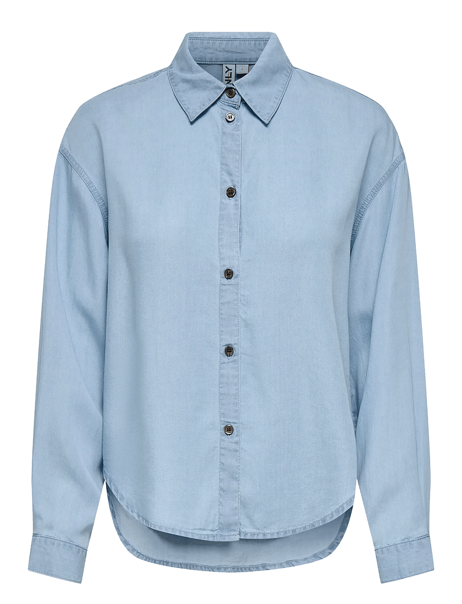 ONLY - ONLCHARIS LIFE LS SHIRT CC WVN - light blue denim - 1